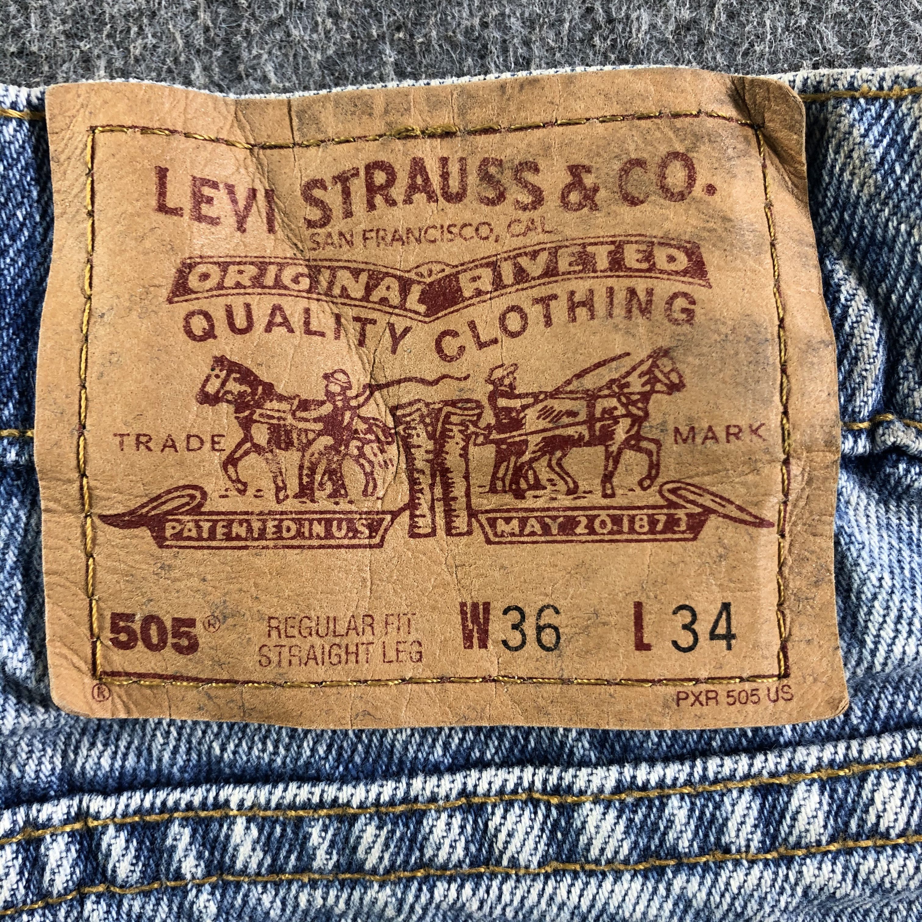 Levi's Vintage 90s Blue Wash Levis 505 Jeans-J3233 Size US 34 / EU 50 - 5 Thumbnail