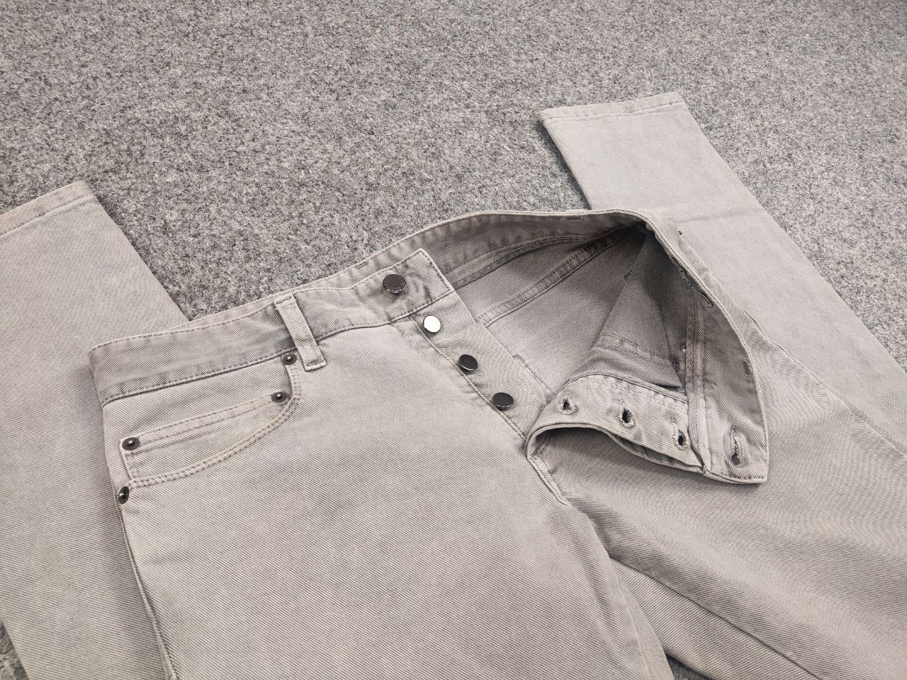 Iceberg Iceberg Design Italy Dark Gray Slim Fit Denim Men's Jeans Size US 31 - 13 Thumbnail