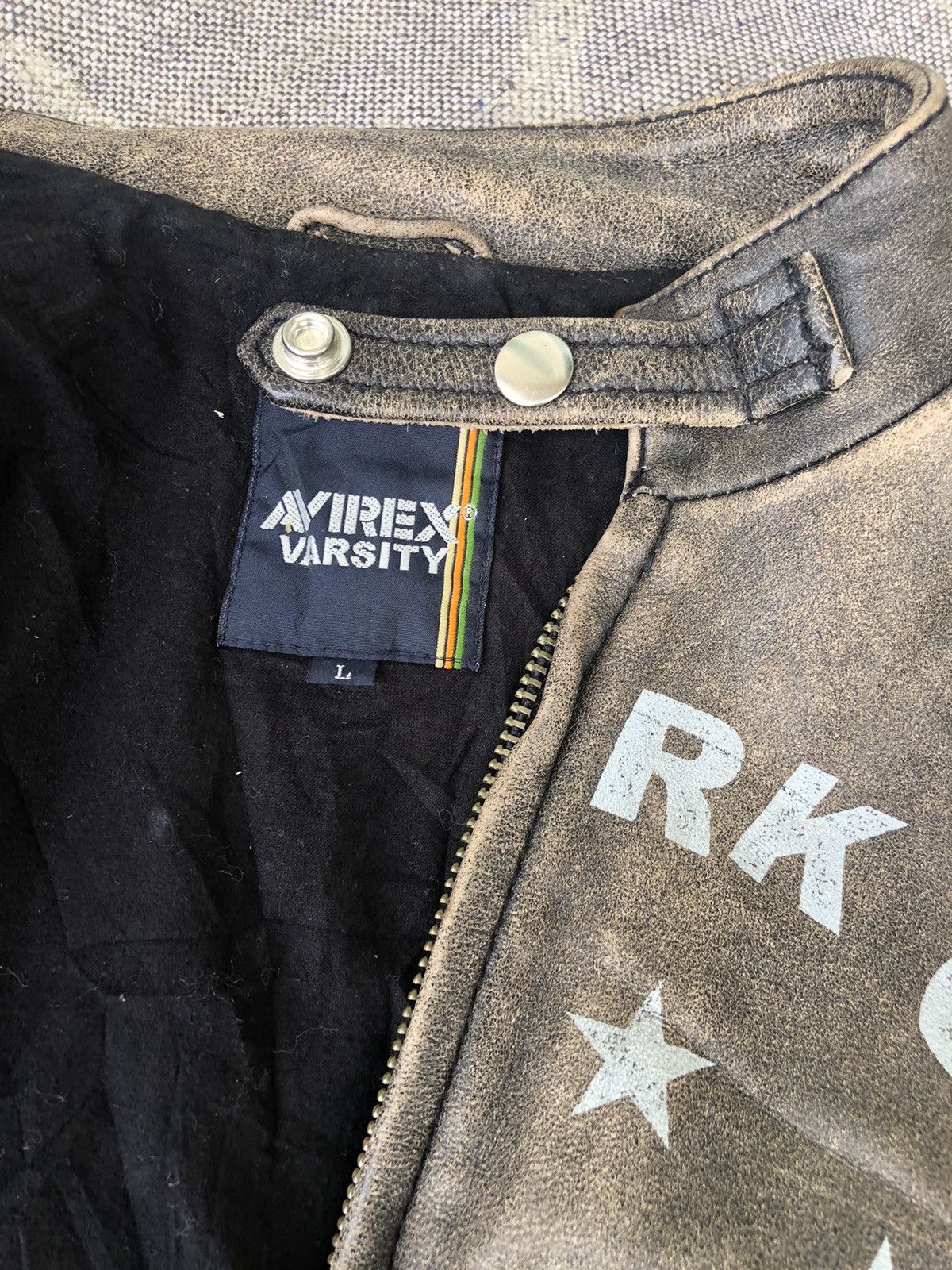 Avirex VINTAGE AVIREX LEATHER MOTORCYCLE BIKERS RACER JACKET Size US L / EU 52-54 / 3 - 9 Thumbnail