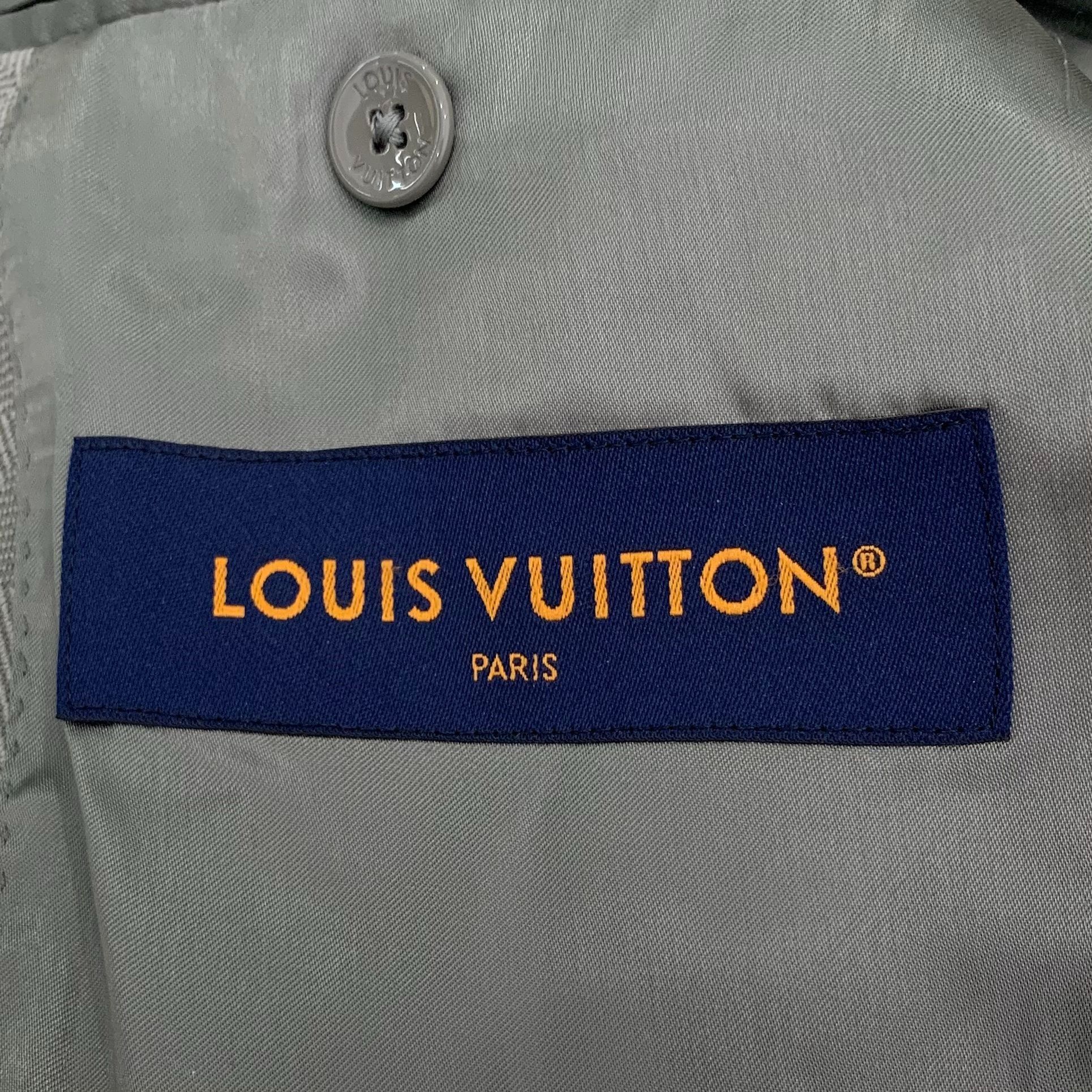 Louis Vuitton Louis Vuitton Mens Gray Checkered Blazer Jacket Size US M / EU 48-50 / 2 - 5 Thumbnail