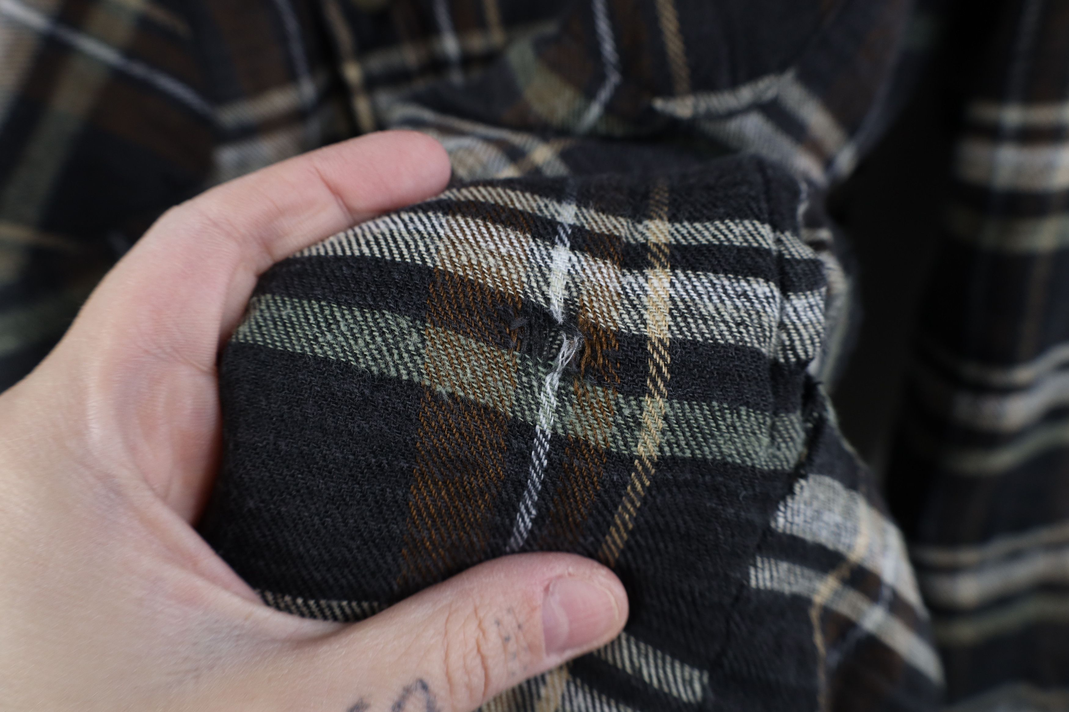 Vintage Vintage 90s Streetwear Quilted Flannel Shirt Jacket Plaid Size US XL / EU 56 / 4 - 4 Thumbnail