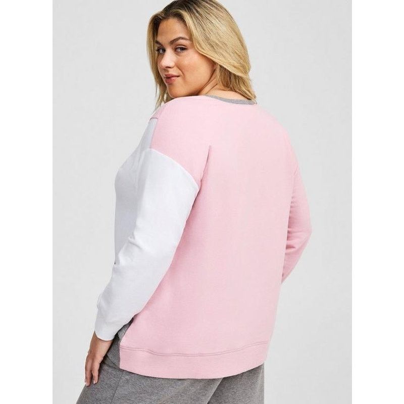 Other NWT TORRID Fleece Crew Neck Drop Shoulder Sweatshirt 1XL Size XXL / US 16-18 / IT 52-54 - 3 Thumbnail