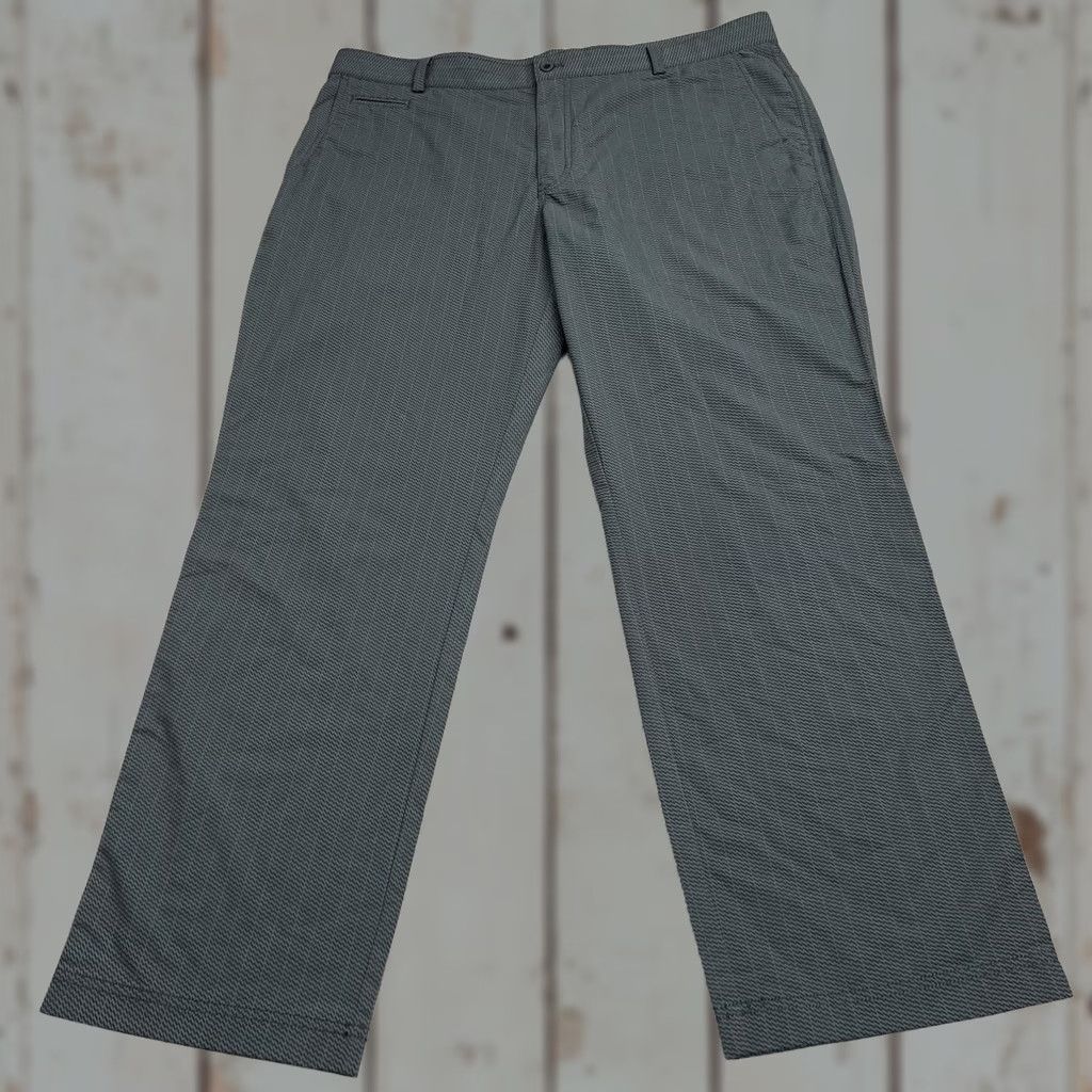 Nike Nike Golf Pants Mens 38x30 Dri-Fit Tour Performance Stretch Chino Gray Geometric Stripes Size US 38 / EU 54 - 1 Thumbnail