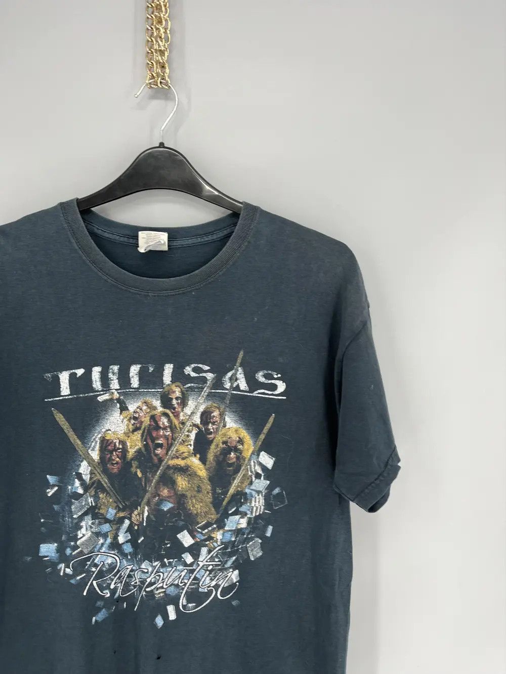 Band Tees Vintage Turisas Metal Band Rasputin Black T-Shirt Size US L / EU 52-54 / 3 - 5 Thumbnail