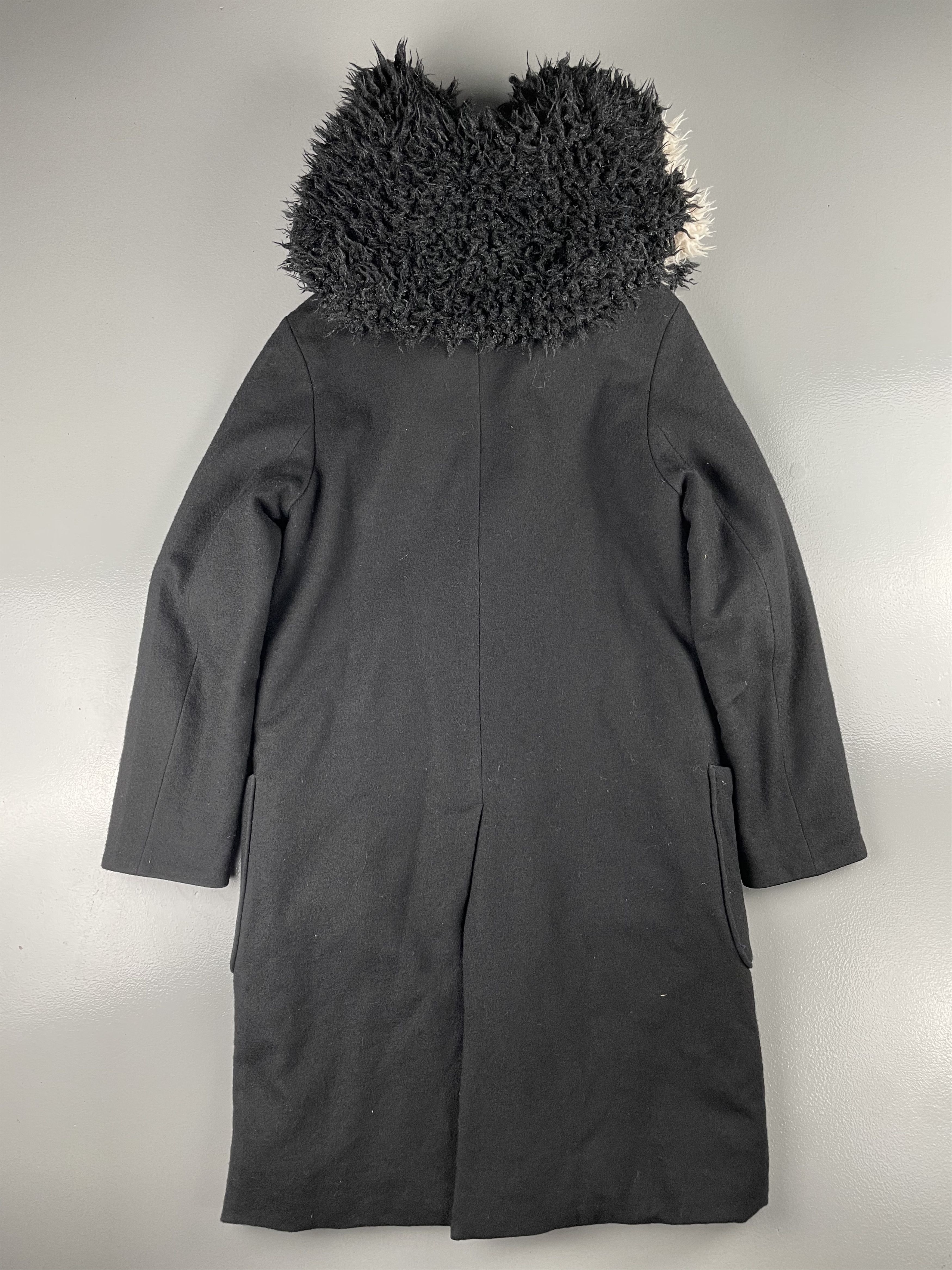 Yohji Yamamoto Y-3 AW14 reversible wool coat w/ removable faux fur collar Size M / US 6-8 / IT 42-44 - 2 Thumbnail