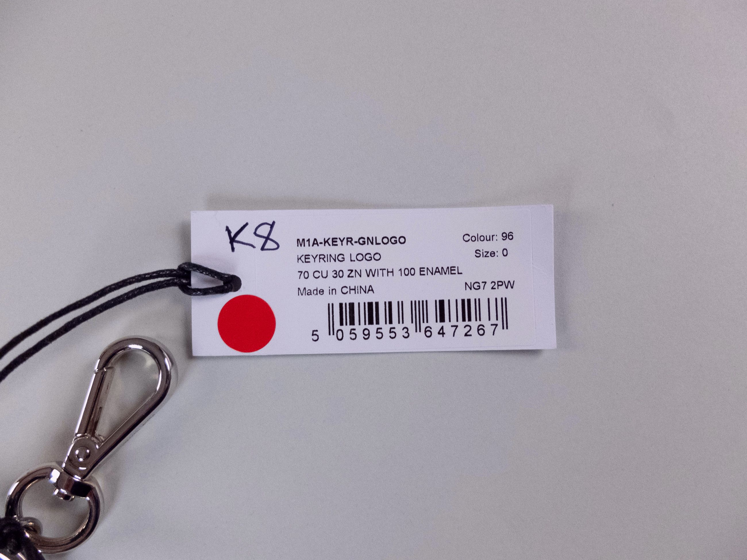 Paul Smith PAUL SMITH Artist Stripe enameled metal logo keyring Size ONE SIZE - 7 Thumbnail