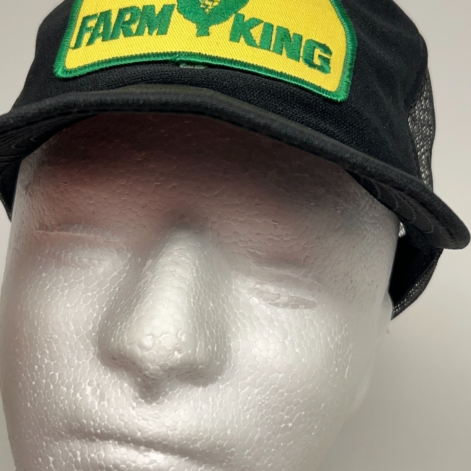Vintage Vintage 80s Farm King Patch Trucker Hat Baseball Cap Black Size ONE SIZE - 6 Thumbnail