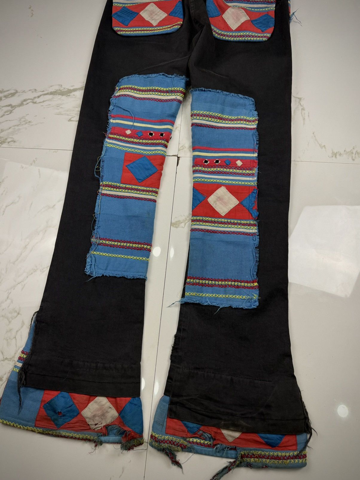 Undercover Undercover SS03 Ethnic Patchwork Scab Pants Size US 30 / EU 46 - 8 Thumbnail
