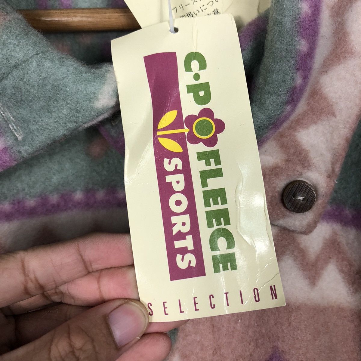 Japanese Brand 📌Vintage Fleece Jacket Navajo Design CP Fleece Sport Size US M / EU 48-50 / 2 - 16 Thumbnail