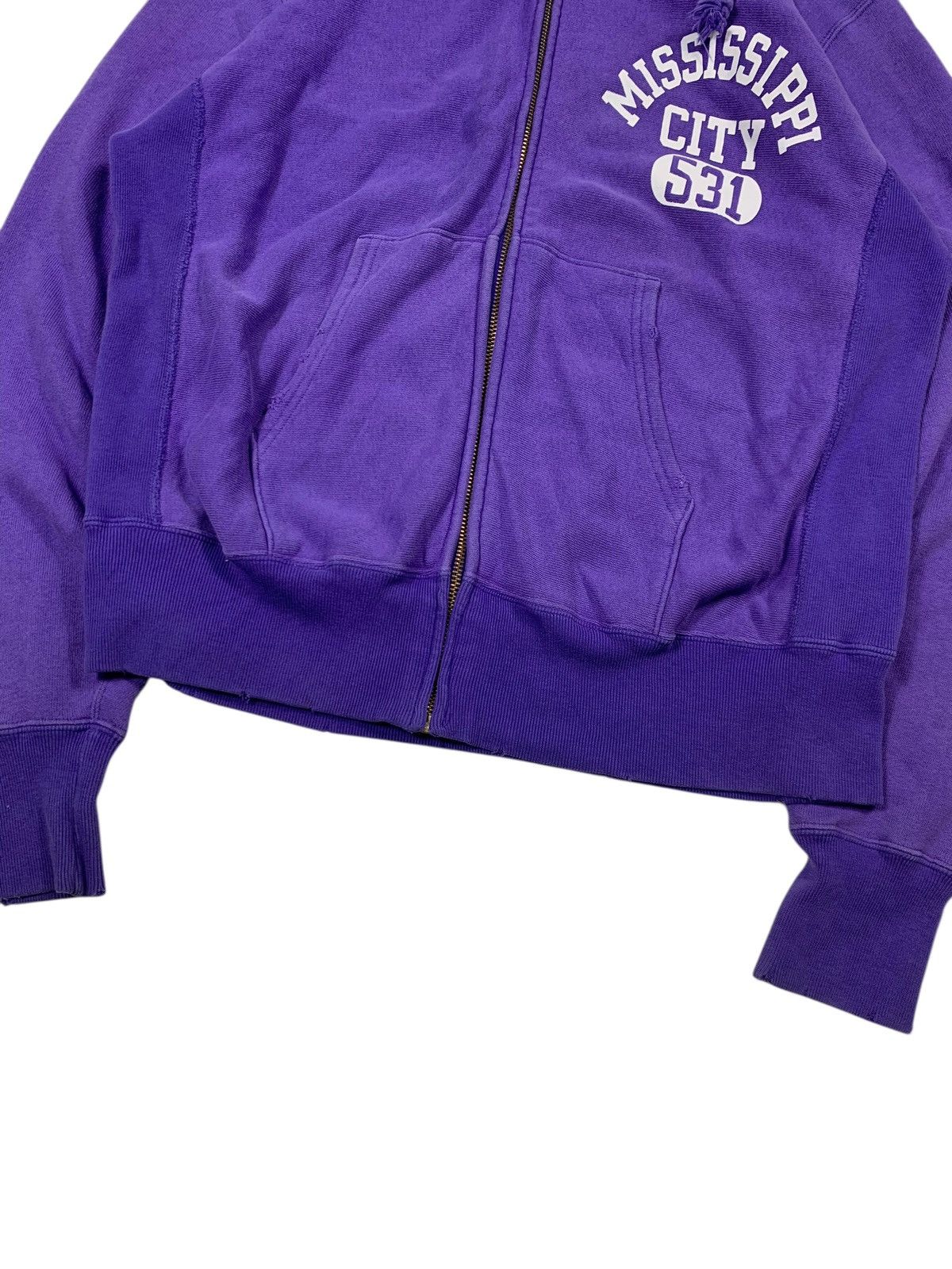 Champion × Vintage 2000s Champion Reverse weave mississippi city ZipHoodie Size US L / EU 52-54 / 3 - 3 Thumbnail