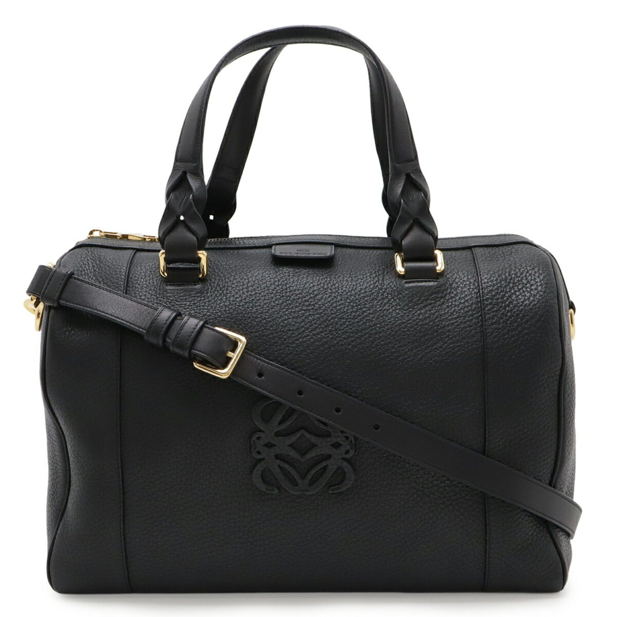 Loewe LOEWE Fusta 31 Handbag/Shoulder Bag in Black Leather (316.26.F24) Size ONE SIZE - 1 Thumbnail