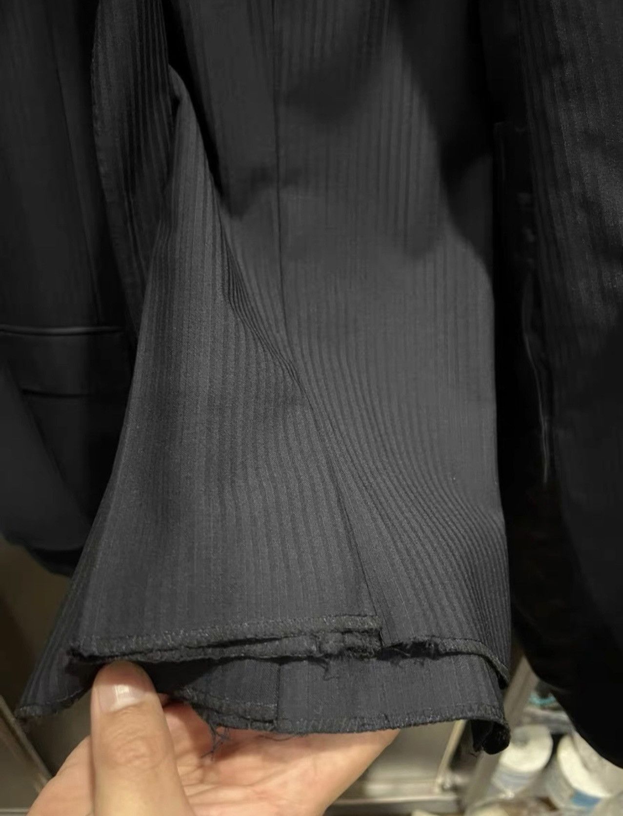 Valentino Valentino black striped patterns suite and trousers Size 54R - 5 Thumbnail