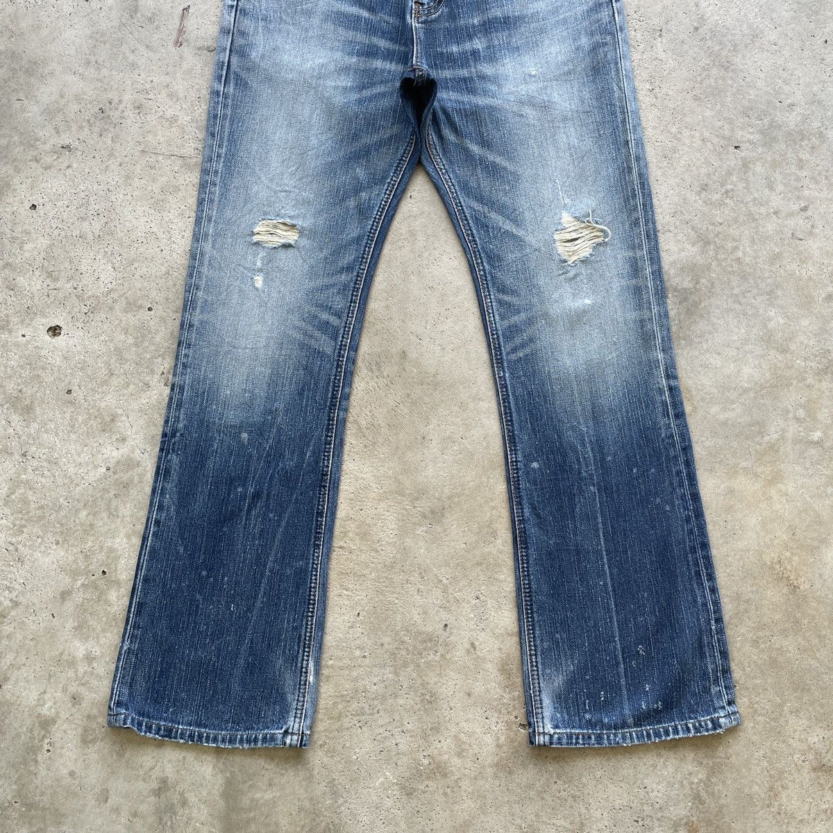 Vintage Vintage Wrangler BOOTCUT Distressed Faded FLARE Jeans Pants Size US 31 - 4 Thumbnail