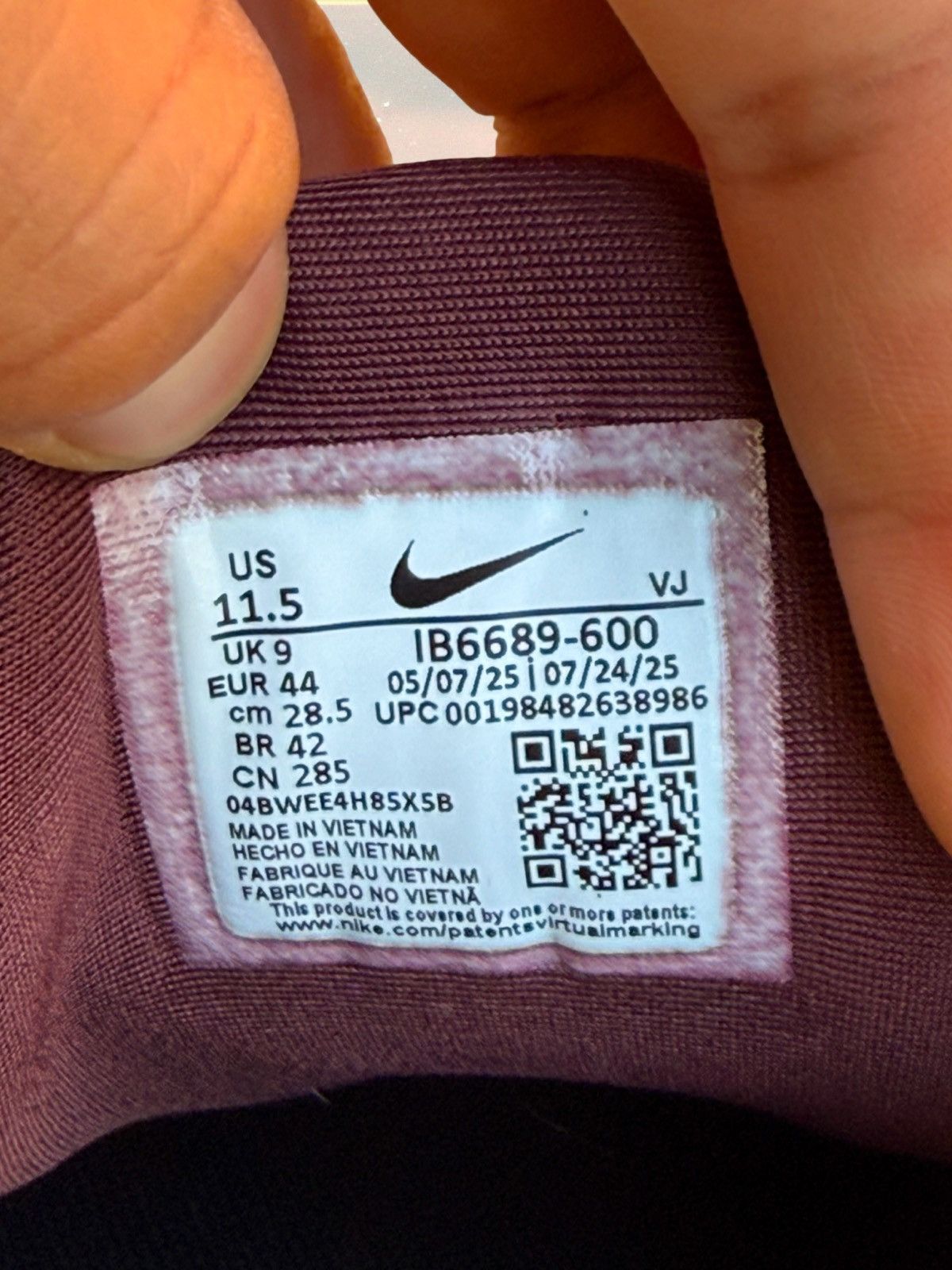 Nike Rare Nike Air Max Muse SE Burgundy Leather Croc Skin Mens 10 Size US 10 / EU 43 - 7 Thumbnail