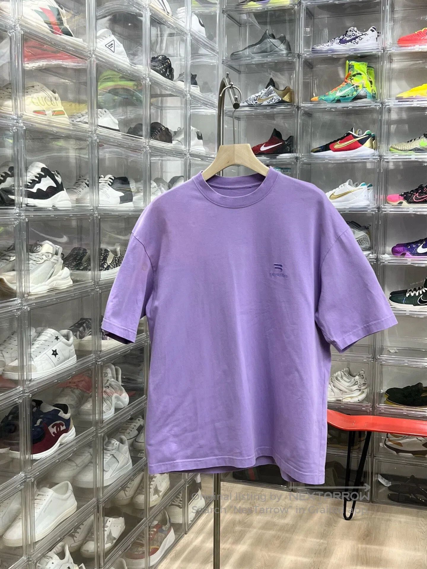 Balenciaga Balenciaga Purple Short Sleeve T-Shirt. Size US S / EU 44-46 / 1 - 1 Thumbnail