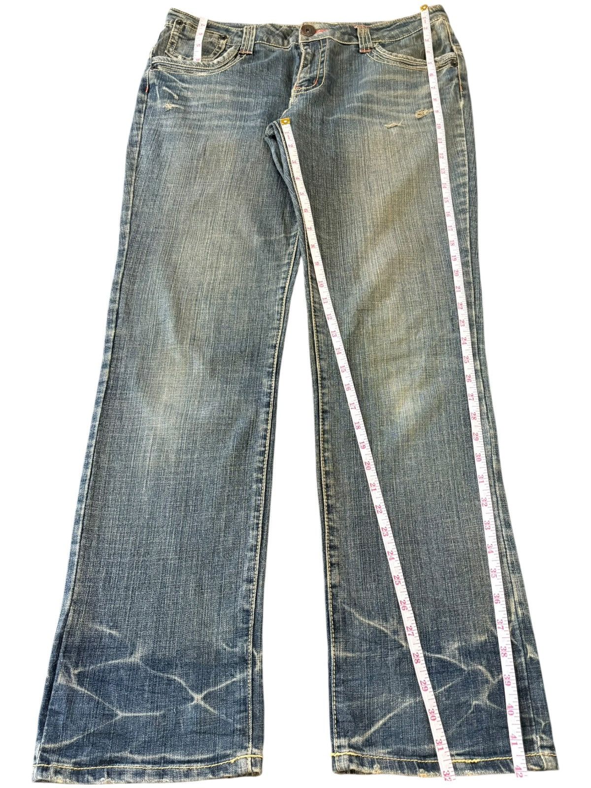 Japanese Brand Vintage Japanese Brand Mud Wash Distressed Tapered Jeans Size US 34 / EU 50 - 7 Thumbnail
