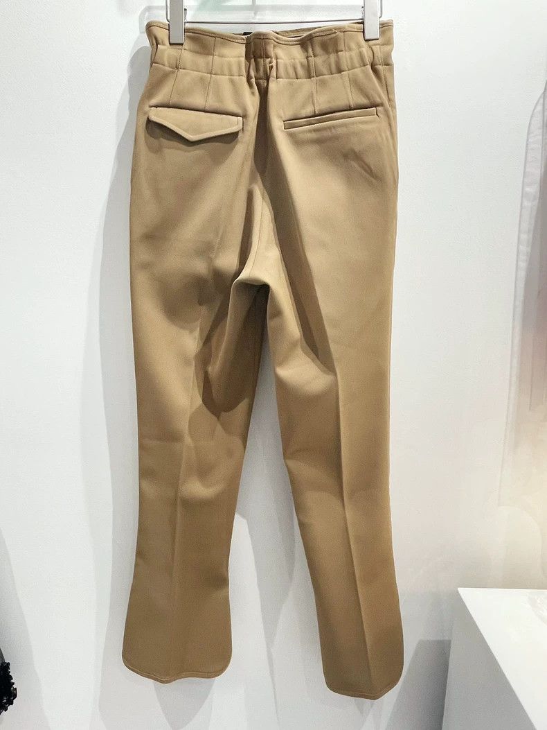 Toga Pulla Toga Pulla 19SS Belt-Trim High-Waist Tapered Pants 2504-Nex Size 37" - 5 Thumbnail