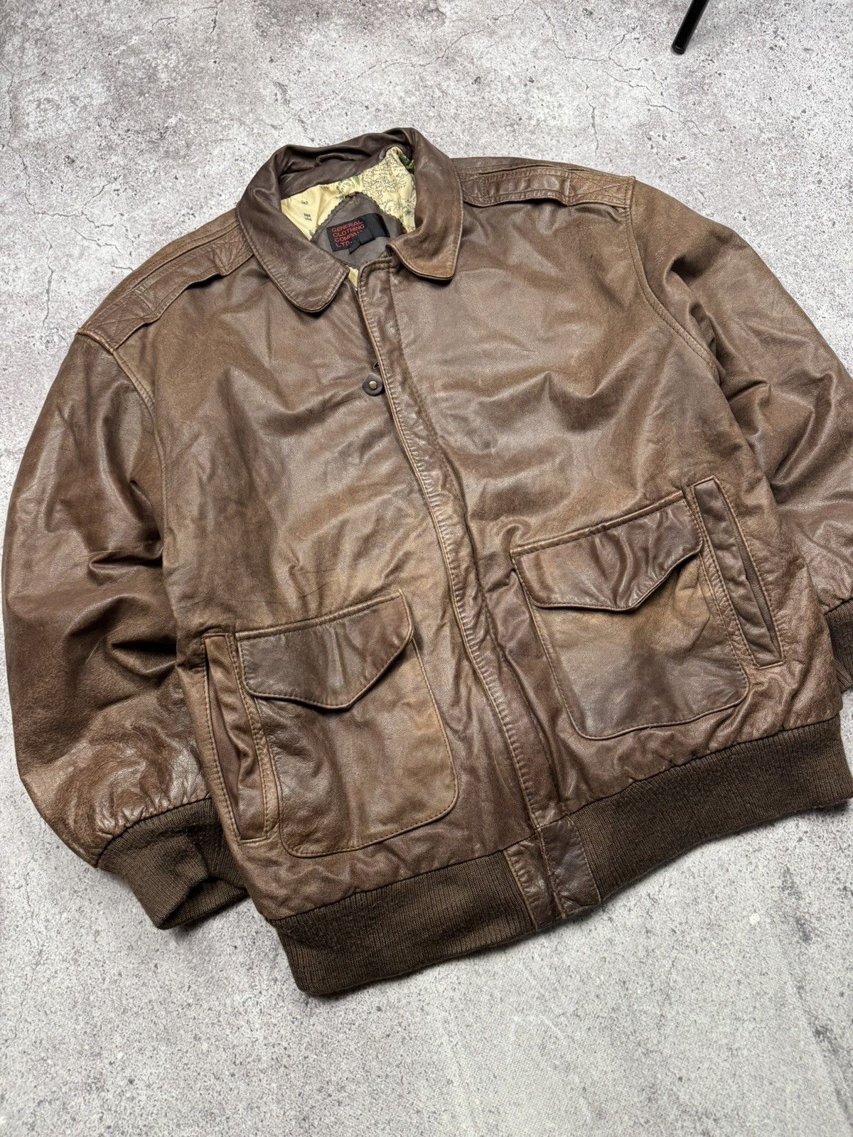 Japanese Brand Vintage Bomber Leather Jacket Avirex Schott Japanesse Y2K Size US L / EU 52-54 / 3 - 3 Thumbnail