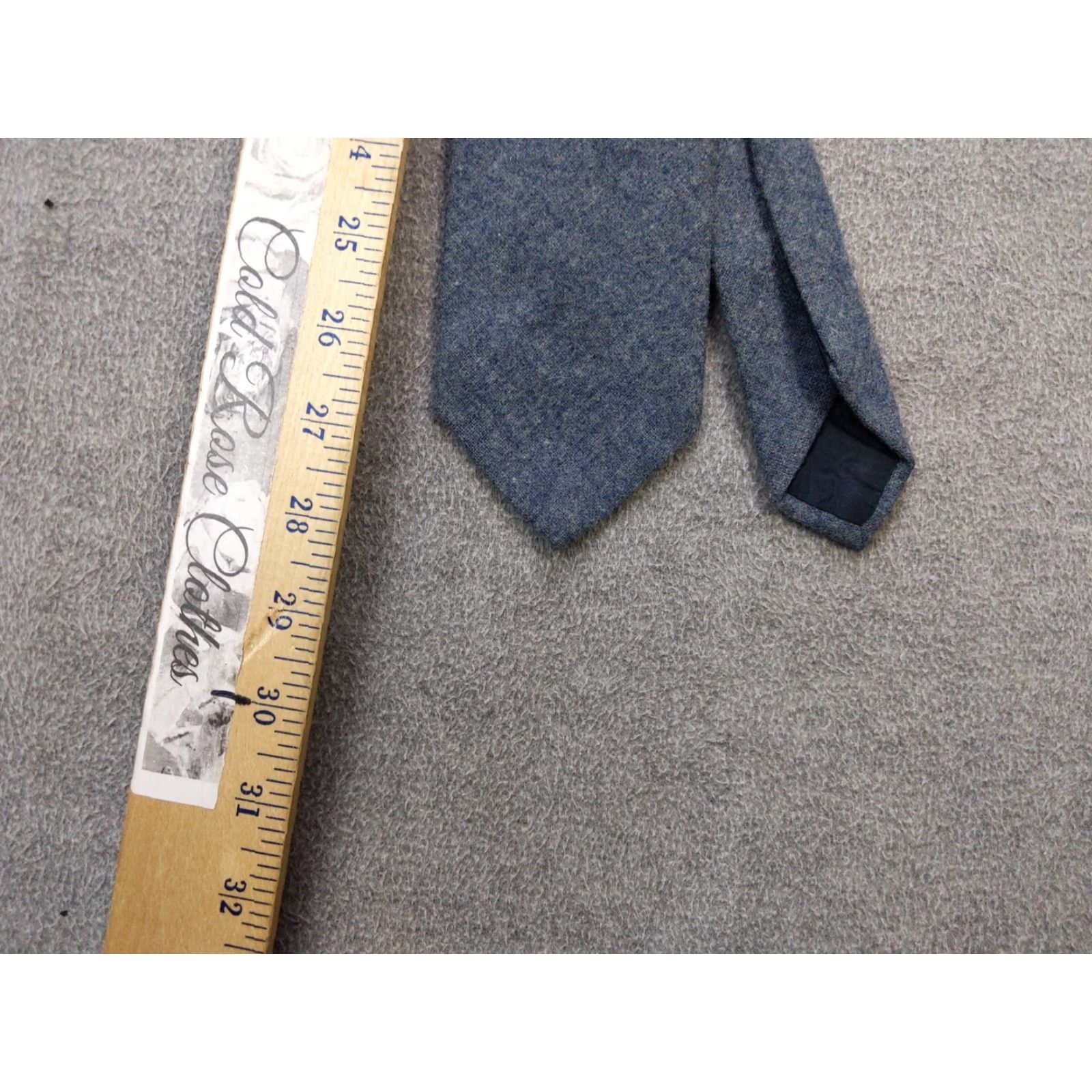 Pendleton VINTAGE Pendleton Tie Mens Wool Necktie Made in USA Blue Solid 57in 3in Width Wool Classic Formal Retro Business Mens Size ONE SIZE - 7 Thumbnail