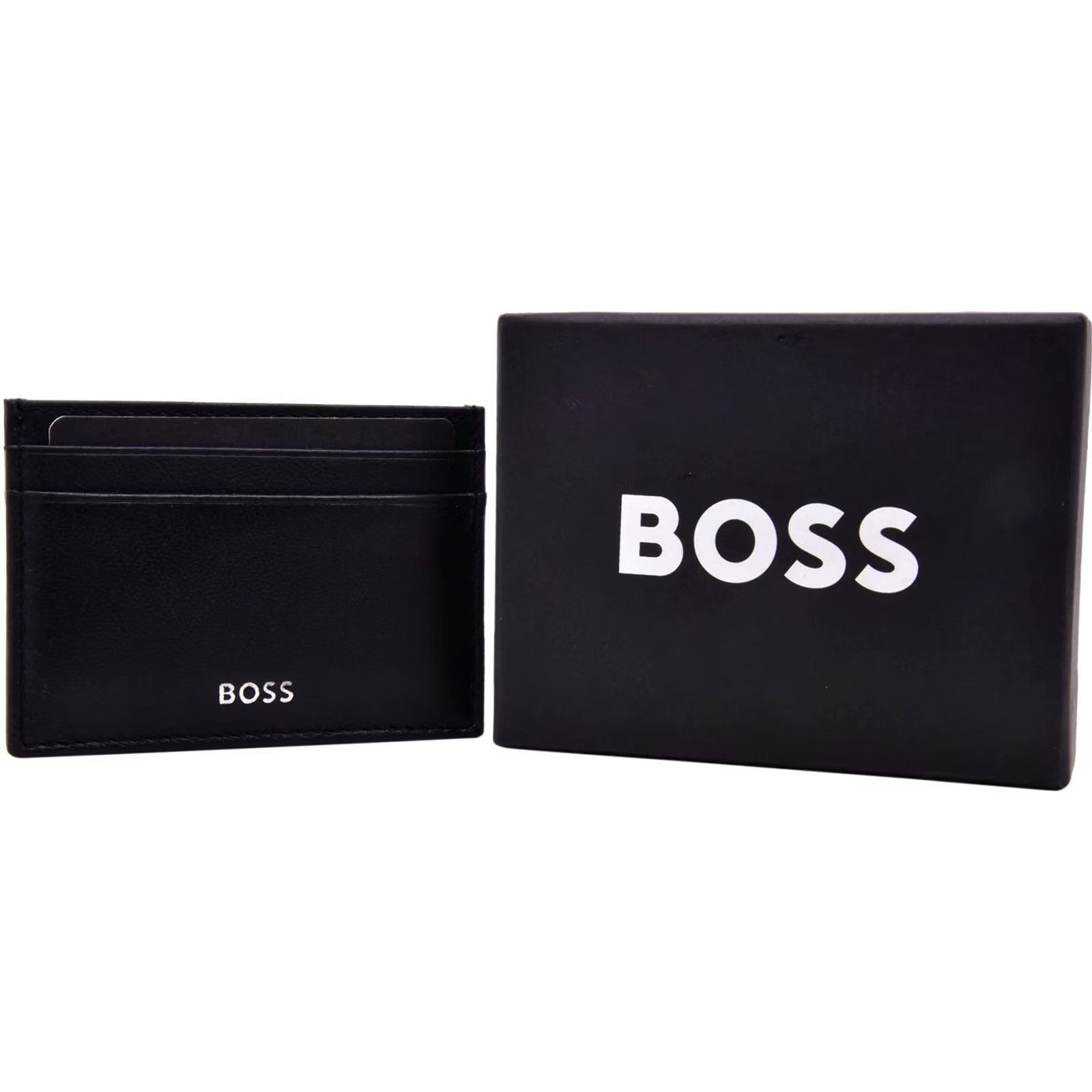 Hugo Boss Hugo Boss Randy_N_Card_Case Men's Card Case Wallet 5 Credit Card Slots Black Size ONE SIZE - 3 Thumbnail