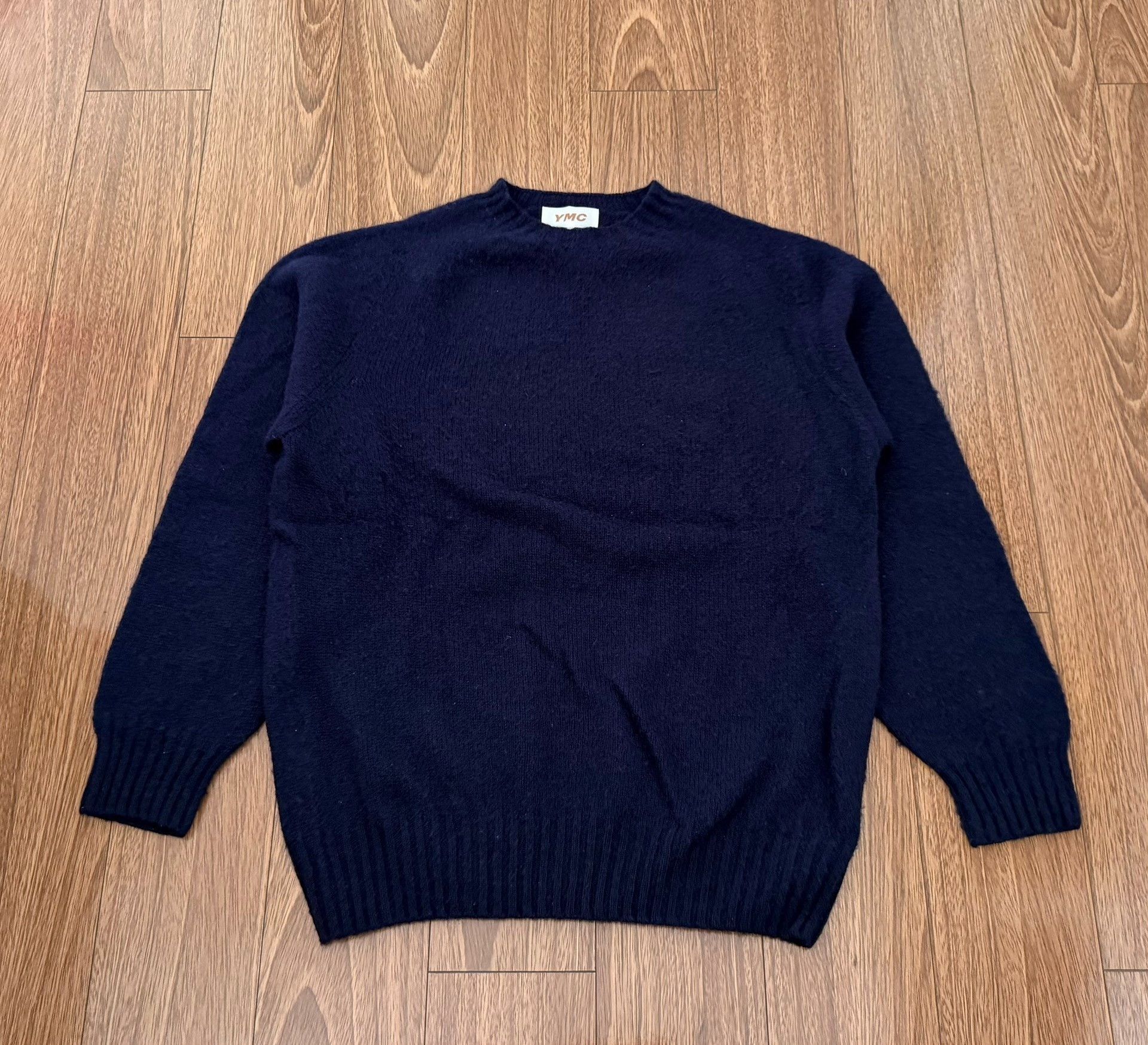 YMC YMC Lambswool Crew Knit Sweater Size US L / EU 52-54 / 3 - 1 Thumbnail