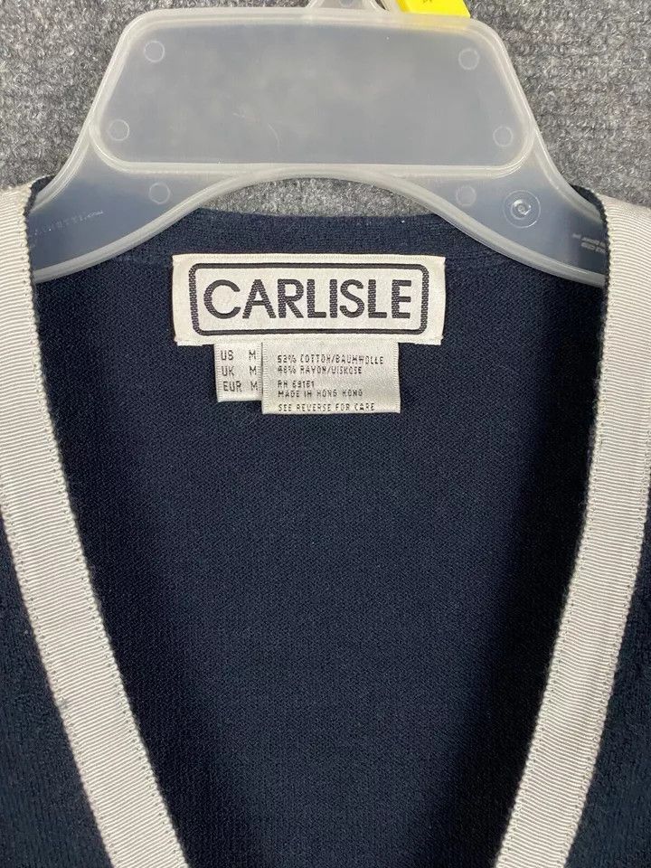 Other Carlisle Top Women's Medium Button Up Cotton Shoulder Pads Size M / US 6-8 / IT 42-44 - 2 Thumbnail