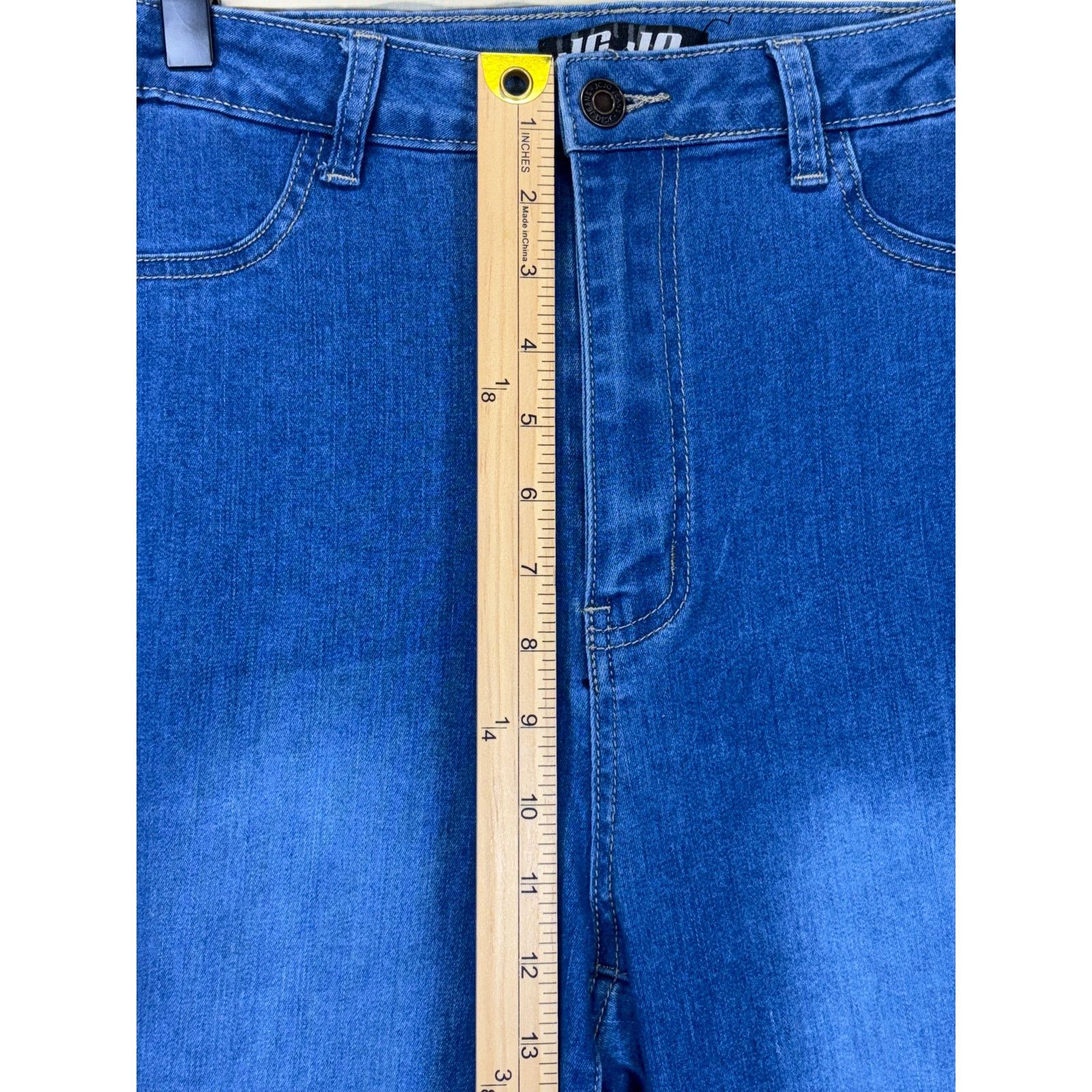 The Unbranded Brand JC & JQ Blue Denim Bell Bottom Jeans Women’s XL Flare Size 29" - 3 Thumbnail