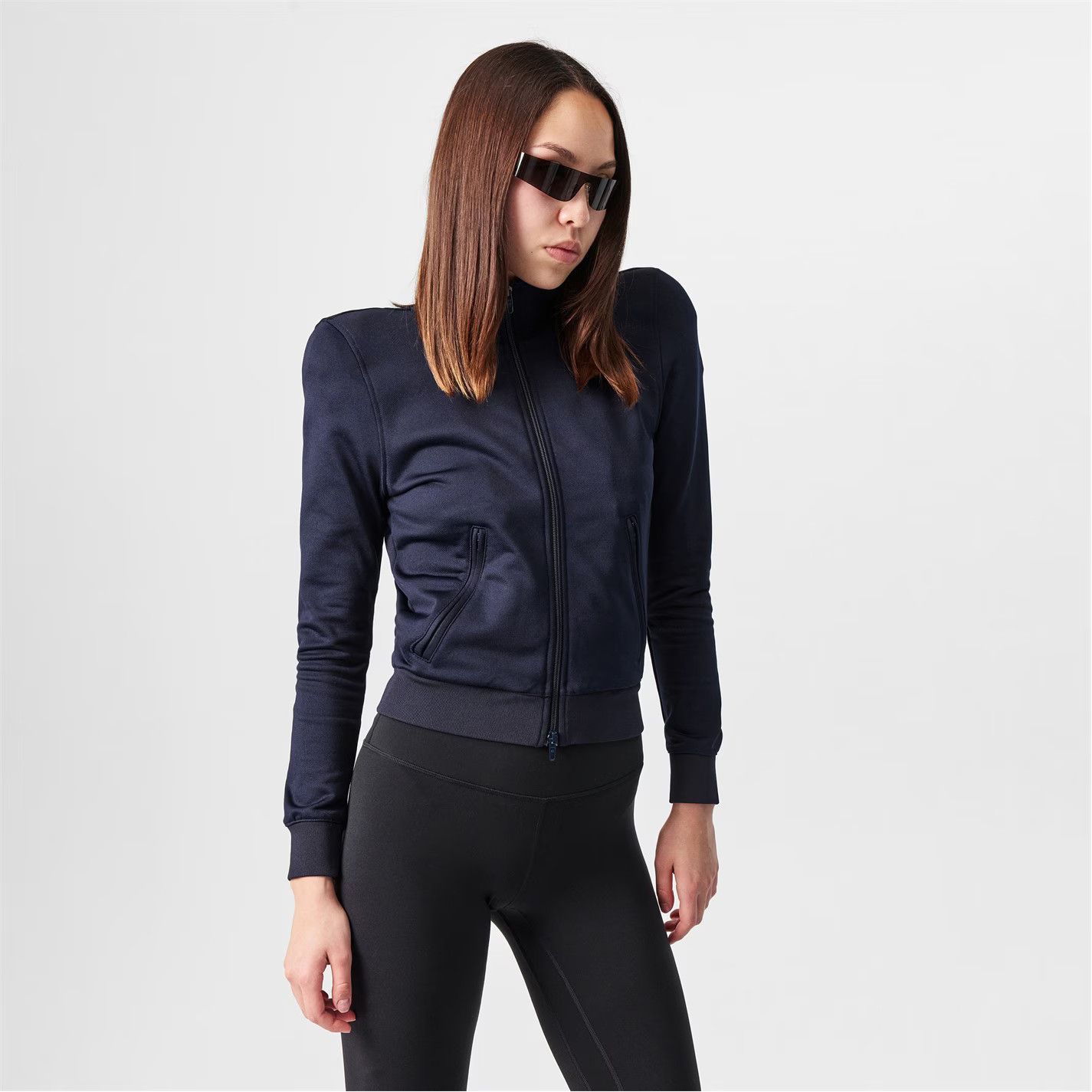 Balenciaga o1g2r1mq0226 Tracksuit Jacket in Navy Size XXS / US 00 / IT 34 - 3 Thumbnail