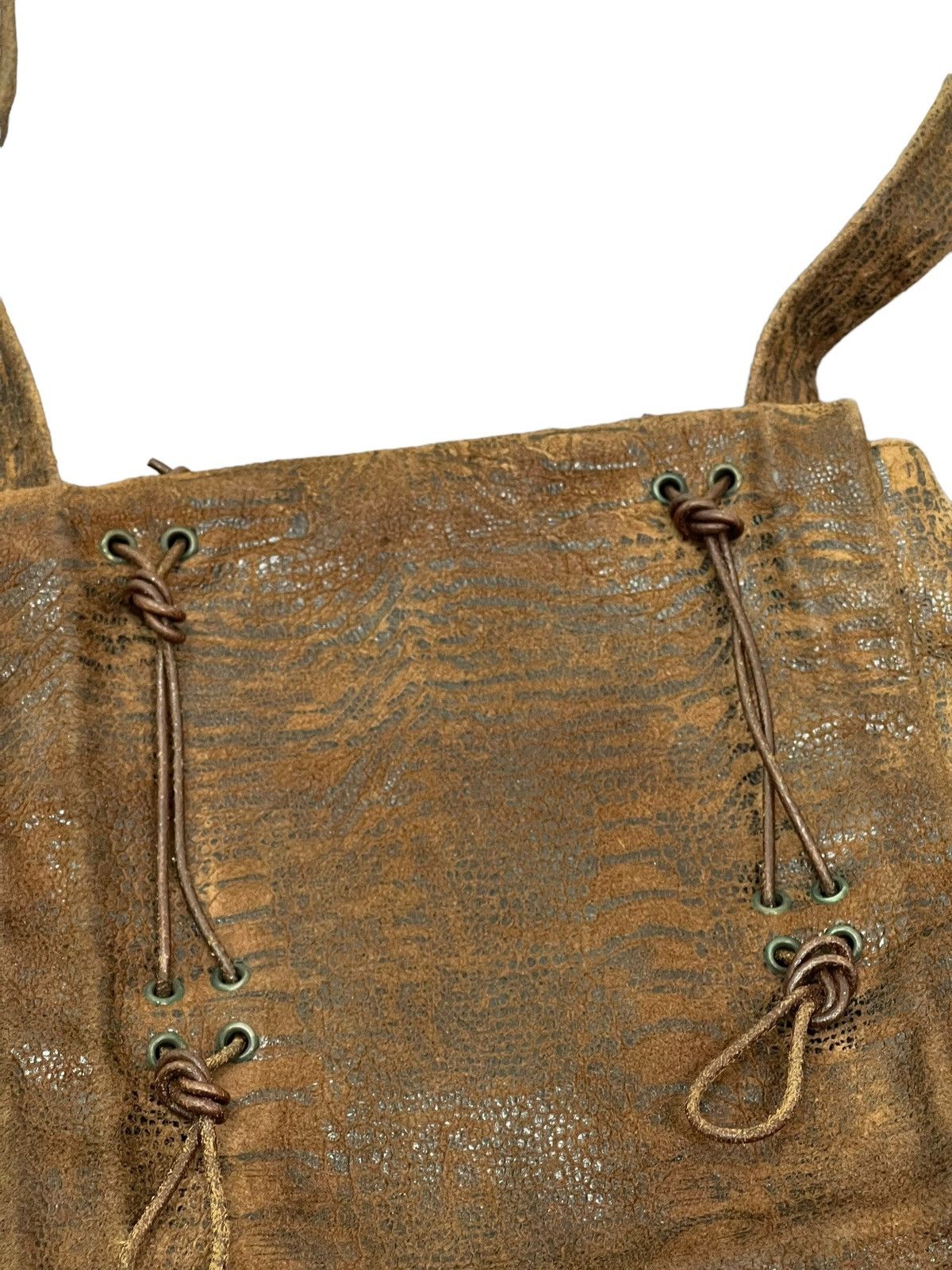 Genuine Leather Full Leather Patina Nicoli Cross Body Bag 3🟩 Size ONE SIZE - 10 Thumbnail