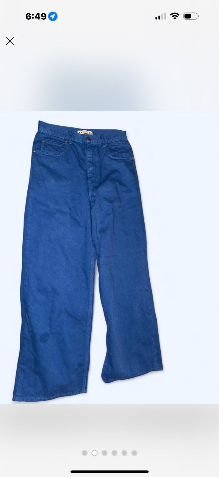 Marni × Uniqlo MARNI X UNIQLO BLUE DENIM SIZE SMALL Size US 28 / EU 44 - 1 Thumbnail