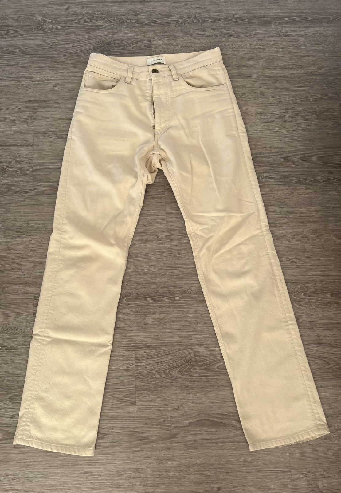 Wales Bonner High-waisted cotton/wool khaki Size US 30 / EU 46 - 1 Thumbnail