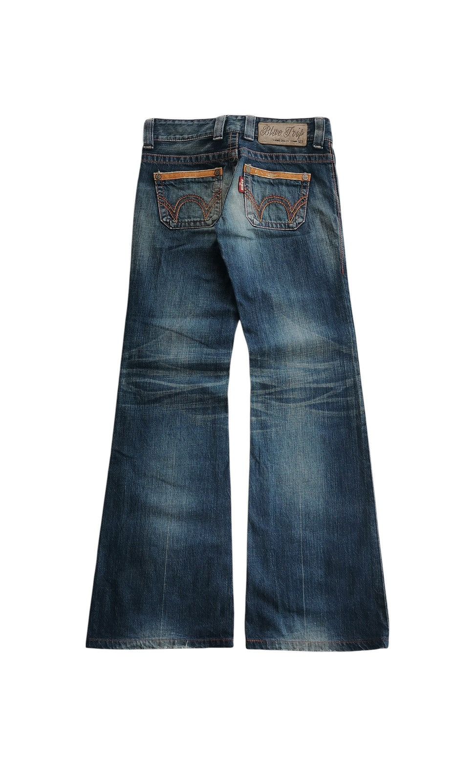 Tornado Mart Vtg Edwin BlueTrip Bushpant Mudwash Bootcut,Flared Denim Size US 28 / EU 44 - 2 Thumbnail