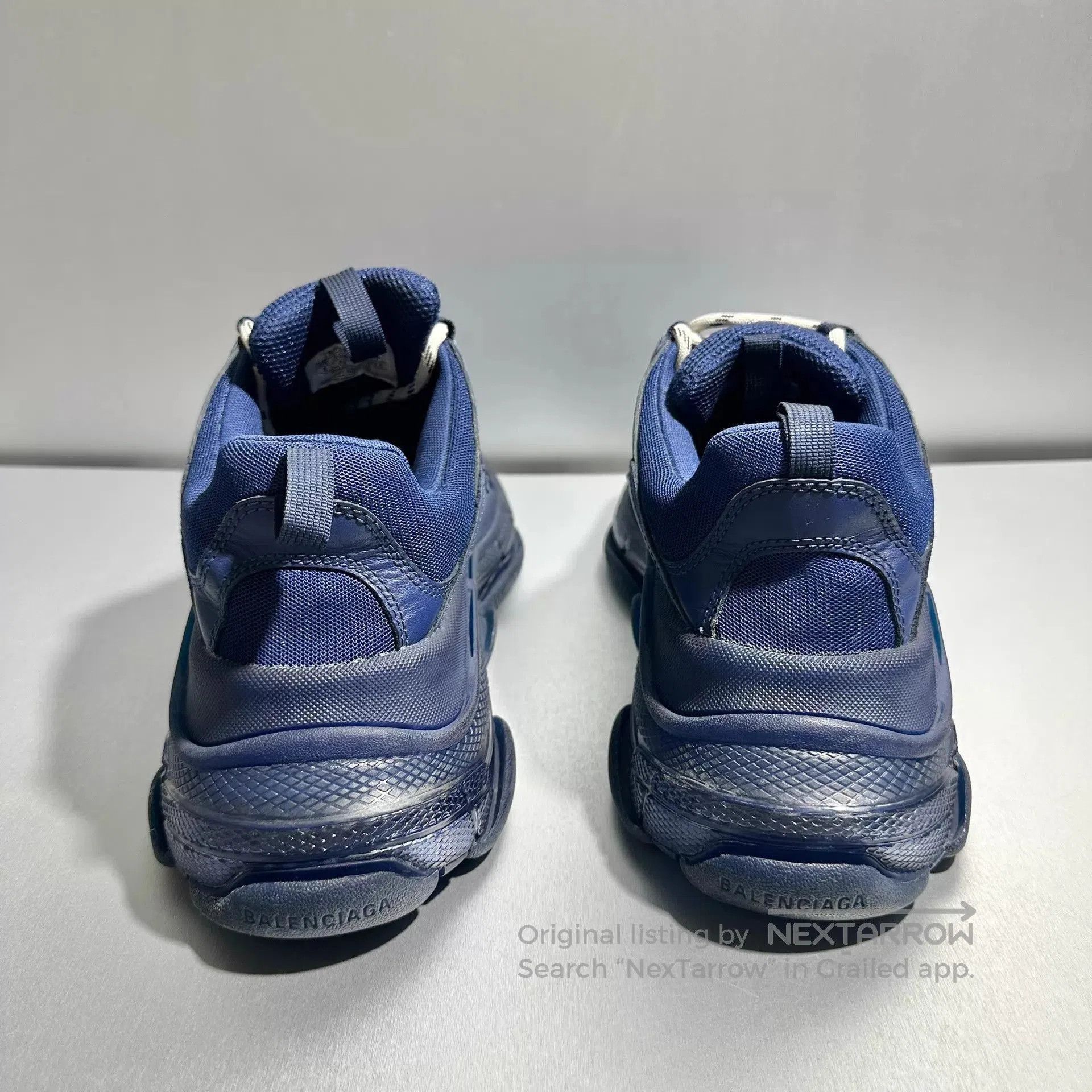 Balenciaga Blue Low-Top Sneakers Size 9. Size US 9 / EU 42 - 5 Thumbnail
