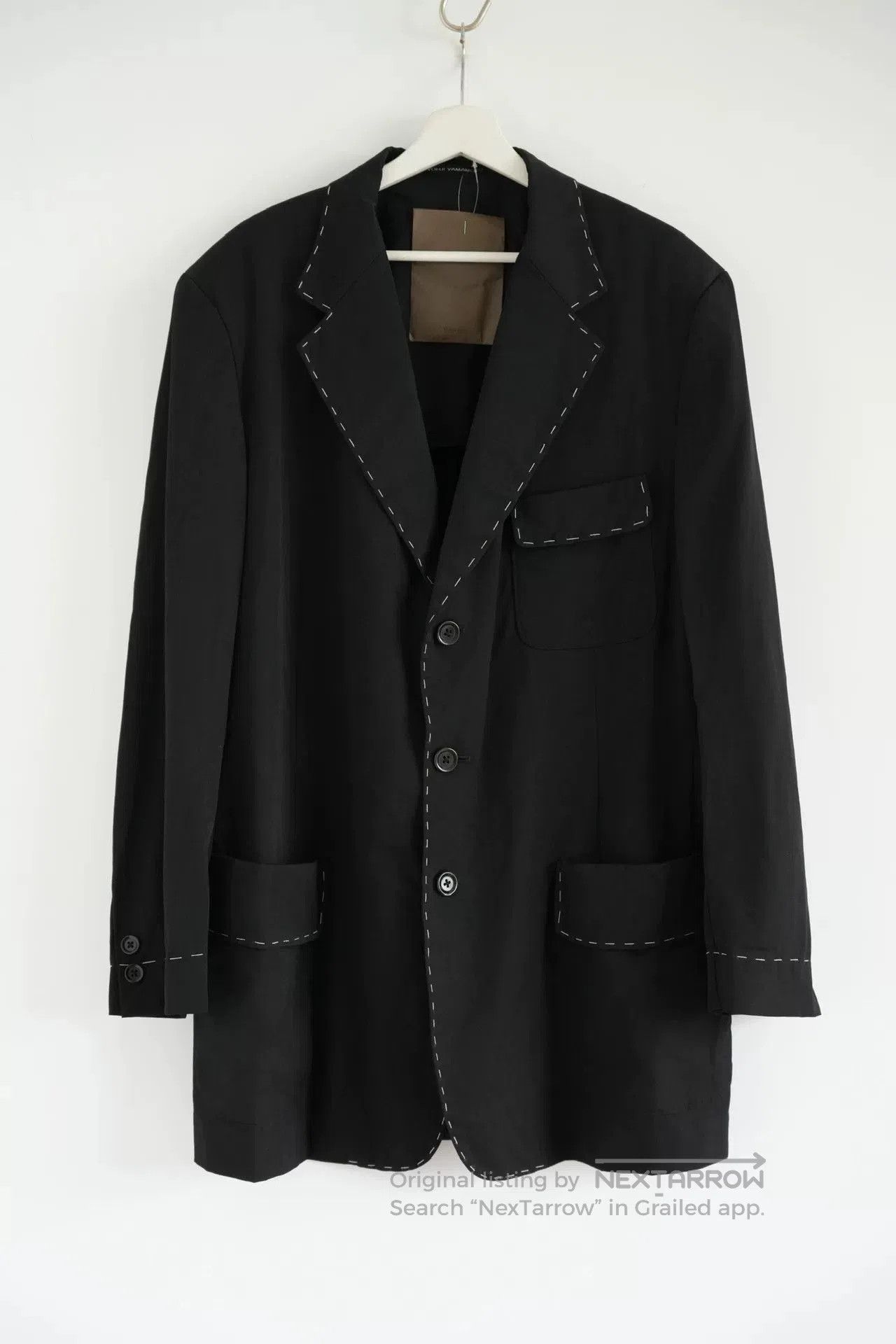 Yohji Yamamoto Yohji Yamamoto Black Tailored Suit Jacket. Size US M / EU 48-50 / 2 - 1 Thumbnail