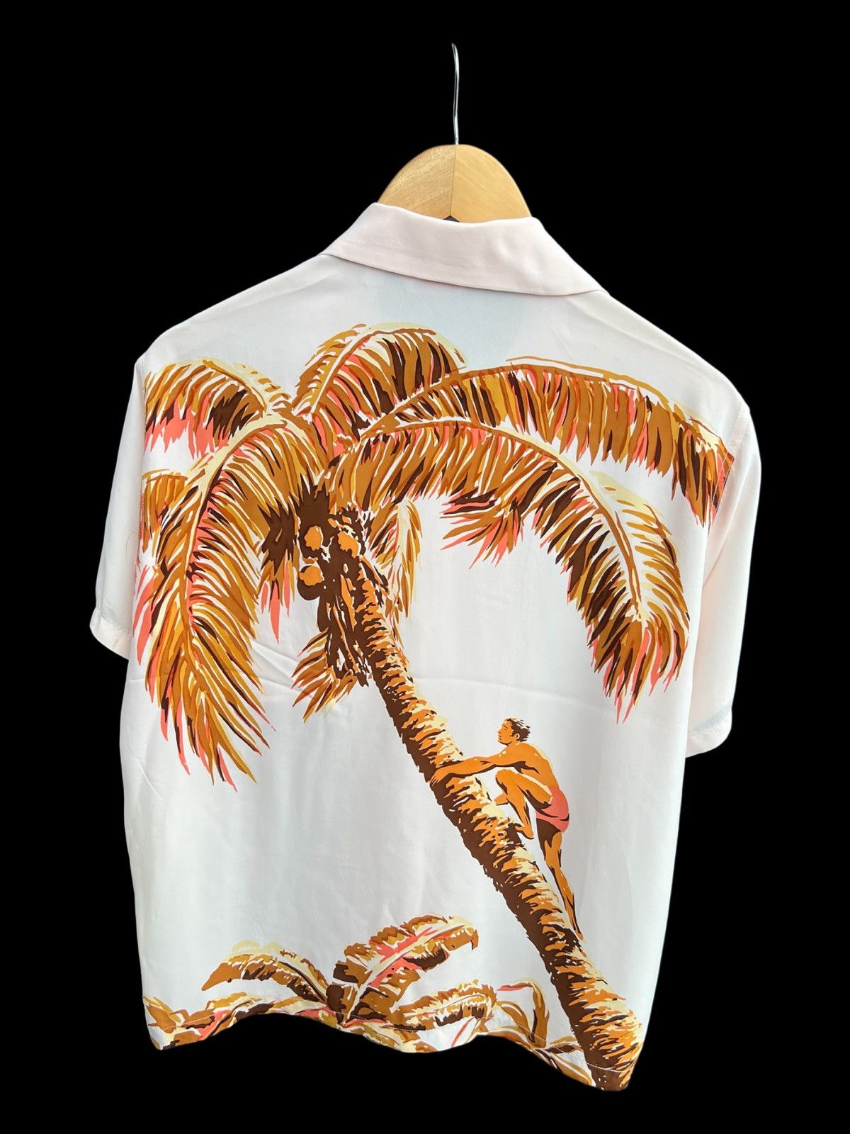Sun Surf ARCHIVE SS13 Palm Tree Climber Back Panel Rayon Hawaii Shirt Size US S / EU 44-46 / 1 - 2 Thumbnail