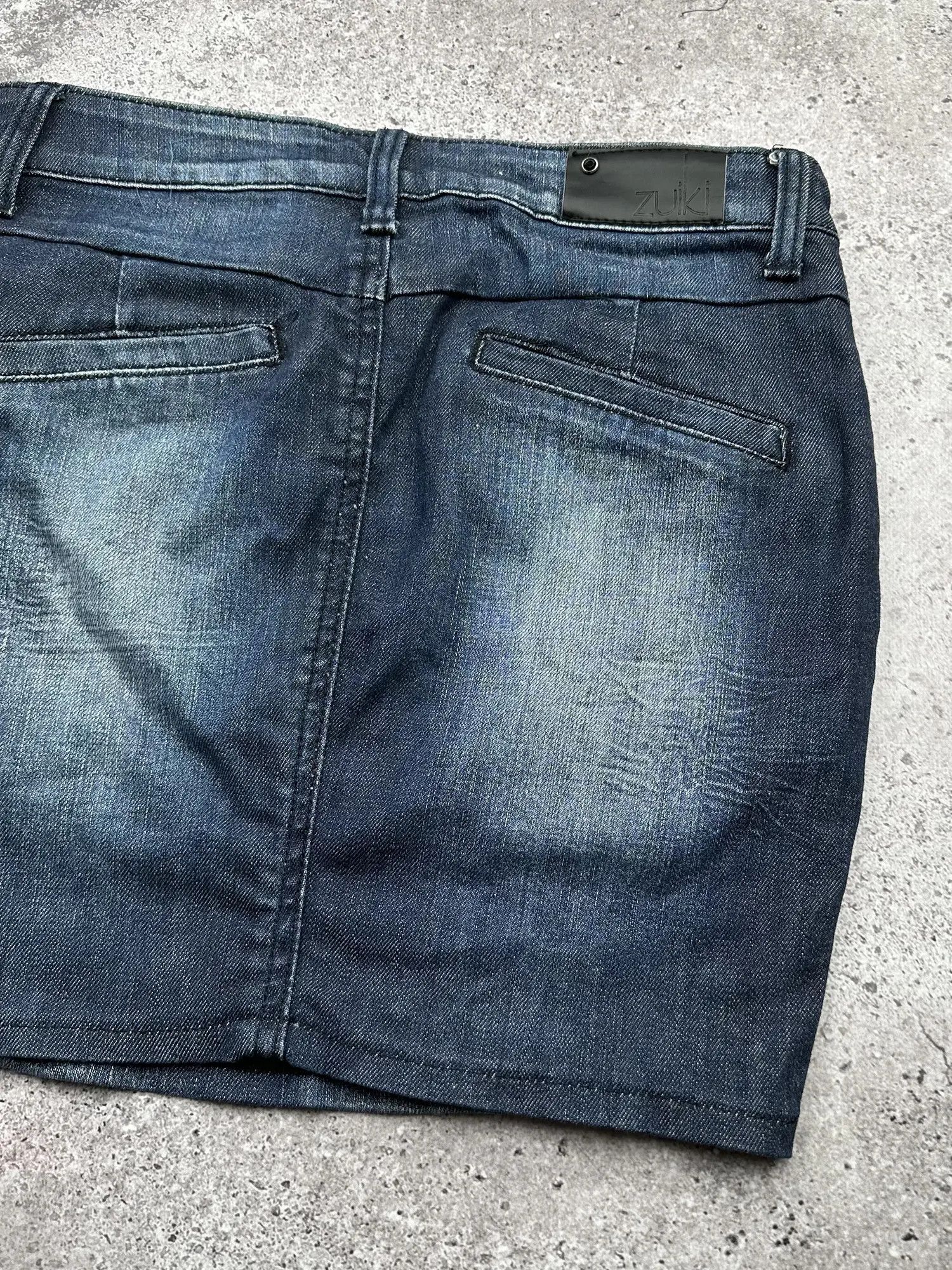 Japanese Brand Vintage Faded Mini Skirt C62(V576)(E8) Size 26" / US 2 / IT 38 - 7 Thumbnail