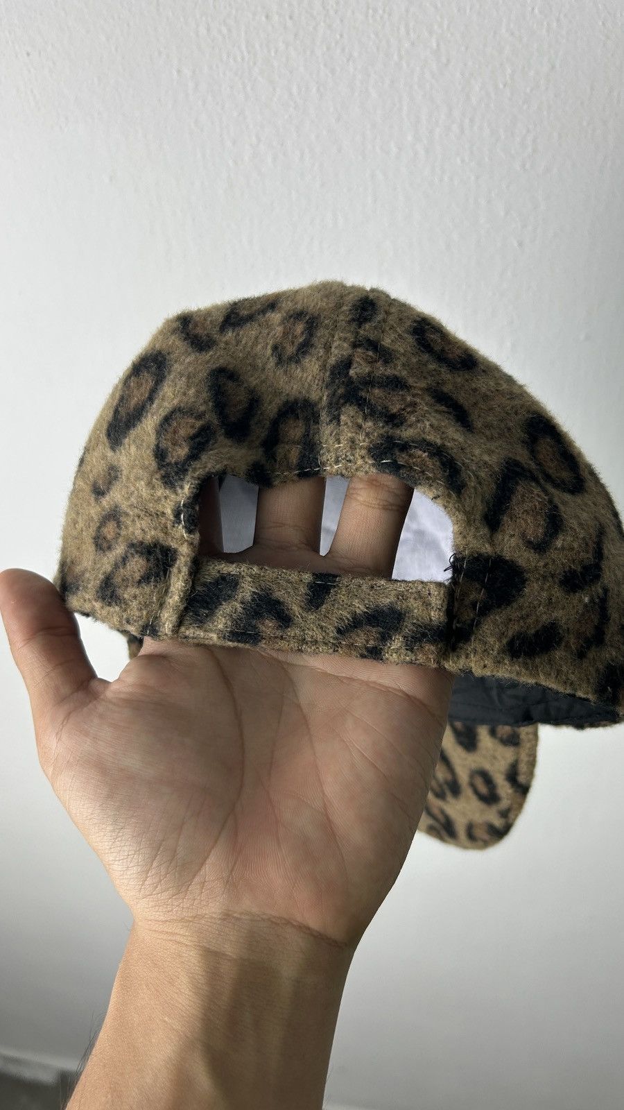 Japanese Brand × Vintage 1990s Big Leopard Print Cap Size ONE SIZE - 12 Thumbnail