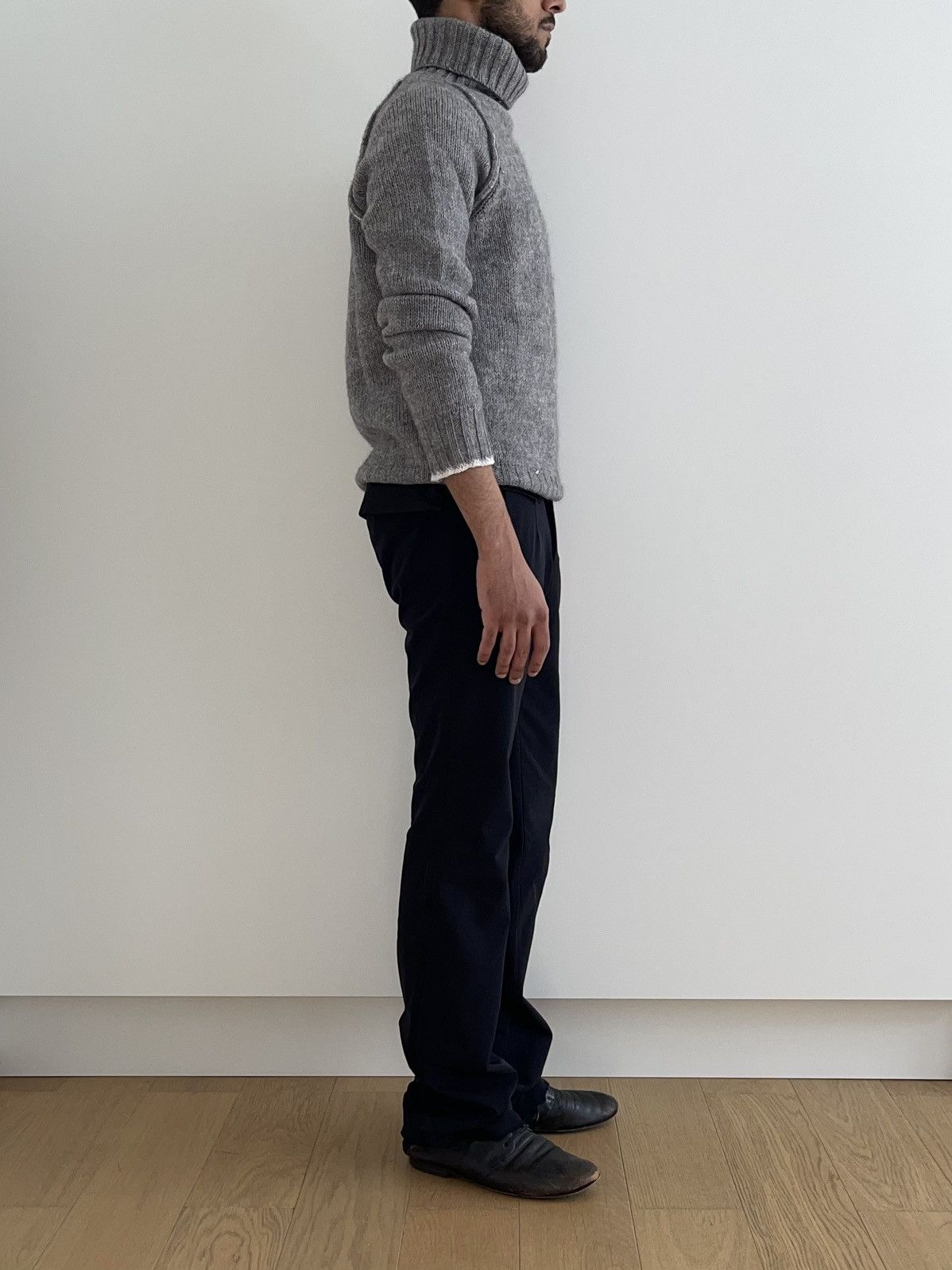 Neil Barrett Neil Barrett Fall 2003 Grey Alpaca Turtleneck Knitsweater Size US M / EU 48-50 / 2 - 13 Thumbnail