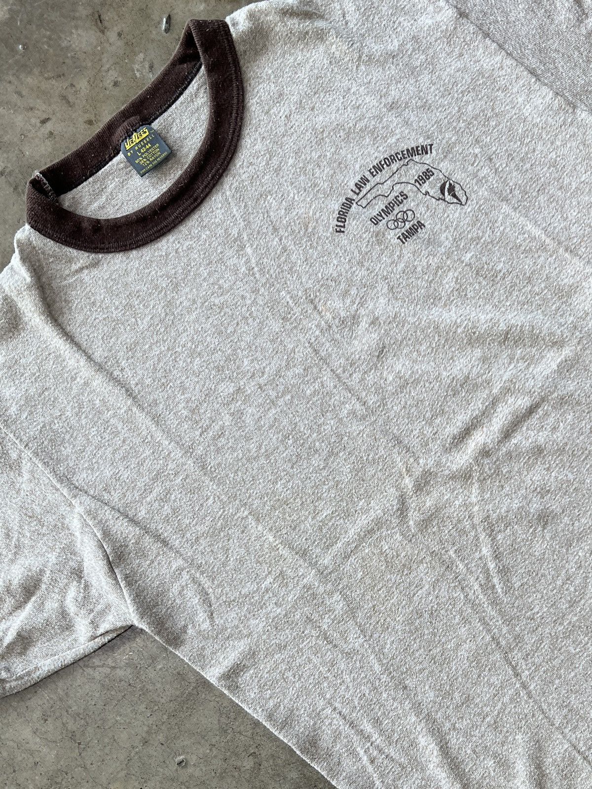 USA Olympics Vintage 1985 Florida Olympics Ringer Tee Large Size US L / EU 52-54 / 3 - 1 Thumbnail