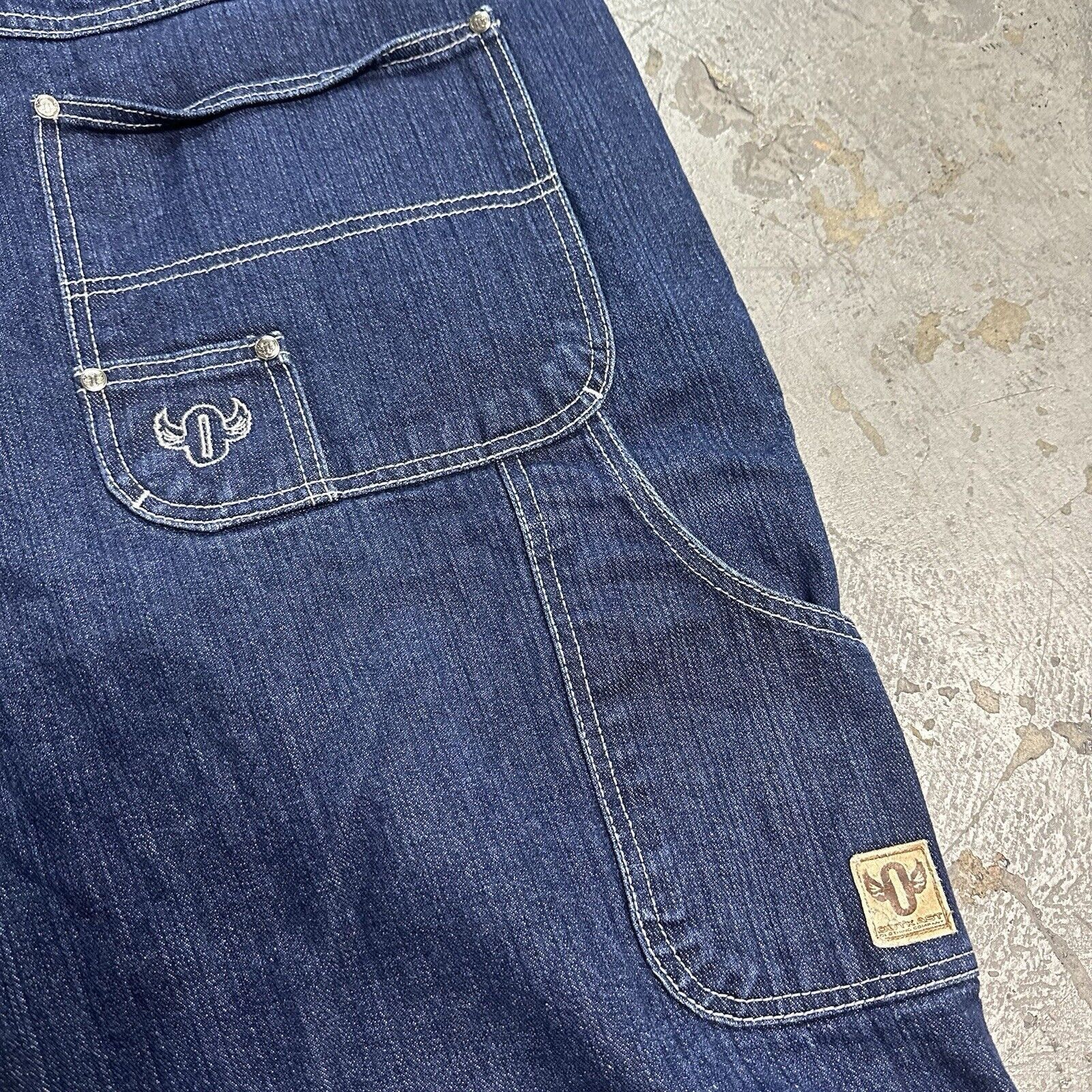 Outkast × Vintage Vintage 90s Y2K Outkast Baggy Denim Jean Shorts Jorts Sz 42 Size US 42 / EU 58 - 2 Thumbnail