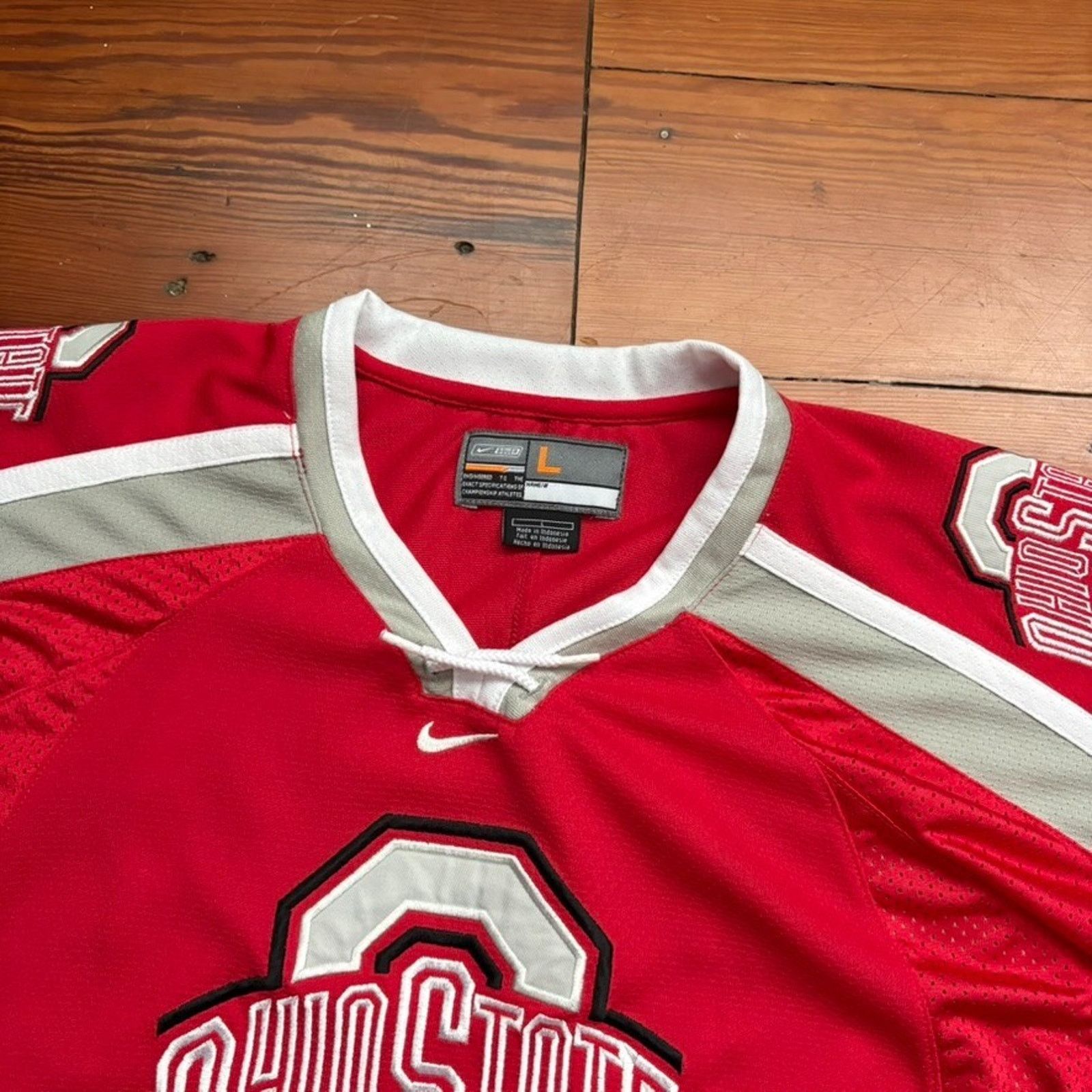Nike × Vintage Vintage Nike Bauer Ohio State Buckeyes Hockey Jersey Size L Size US L / EU 52-54 / 3 - 4 Thumbnail