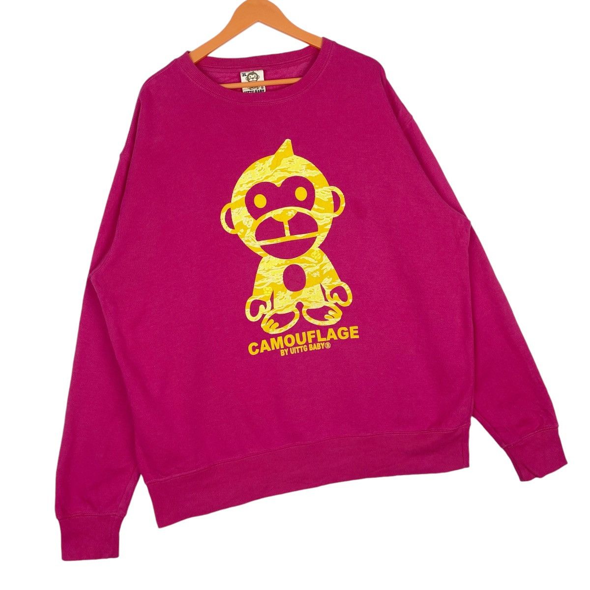 Designer × Other × Vintage Camouflage Sweatshirt Crewneck Pink Pullover Jumper Size XXL / US 16-18 / IT 52-54 - 4 Thumbnail