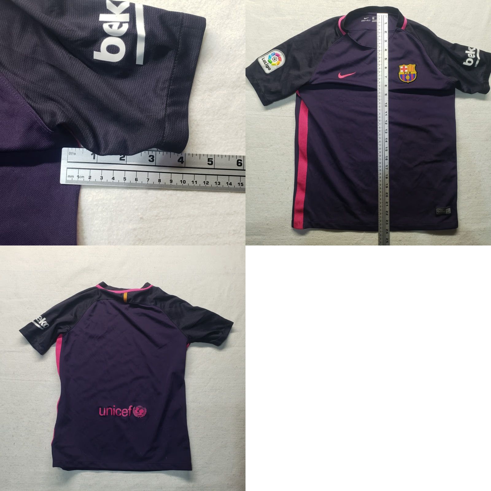Nike Nike Dri-Fit LaLiga Beko Unicef Spanish Football League T-Shirt Adult Men XL Shirt Mens XL Black Size US XL / EU 56 / 4 - 8 Thumbnail