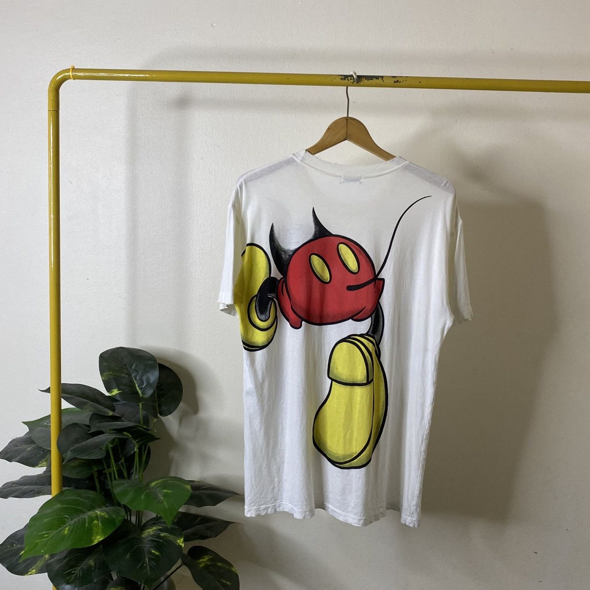 Mickey Mouse Vintage 1990s Walt Disney Company Mirror Print Graphic Tee Size US M / EU 48-50 / 2 - 7 Thumbnail