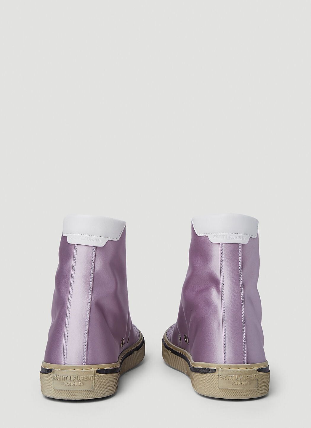 Saint Laurent Paris o1y0126 Hi-Top Sneakers in Lilac/White Size US 5 / IT 35 - 5 Thumbnail