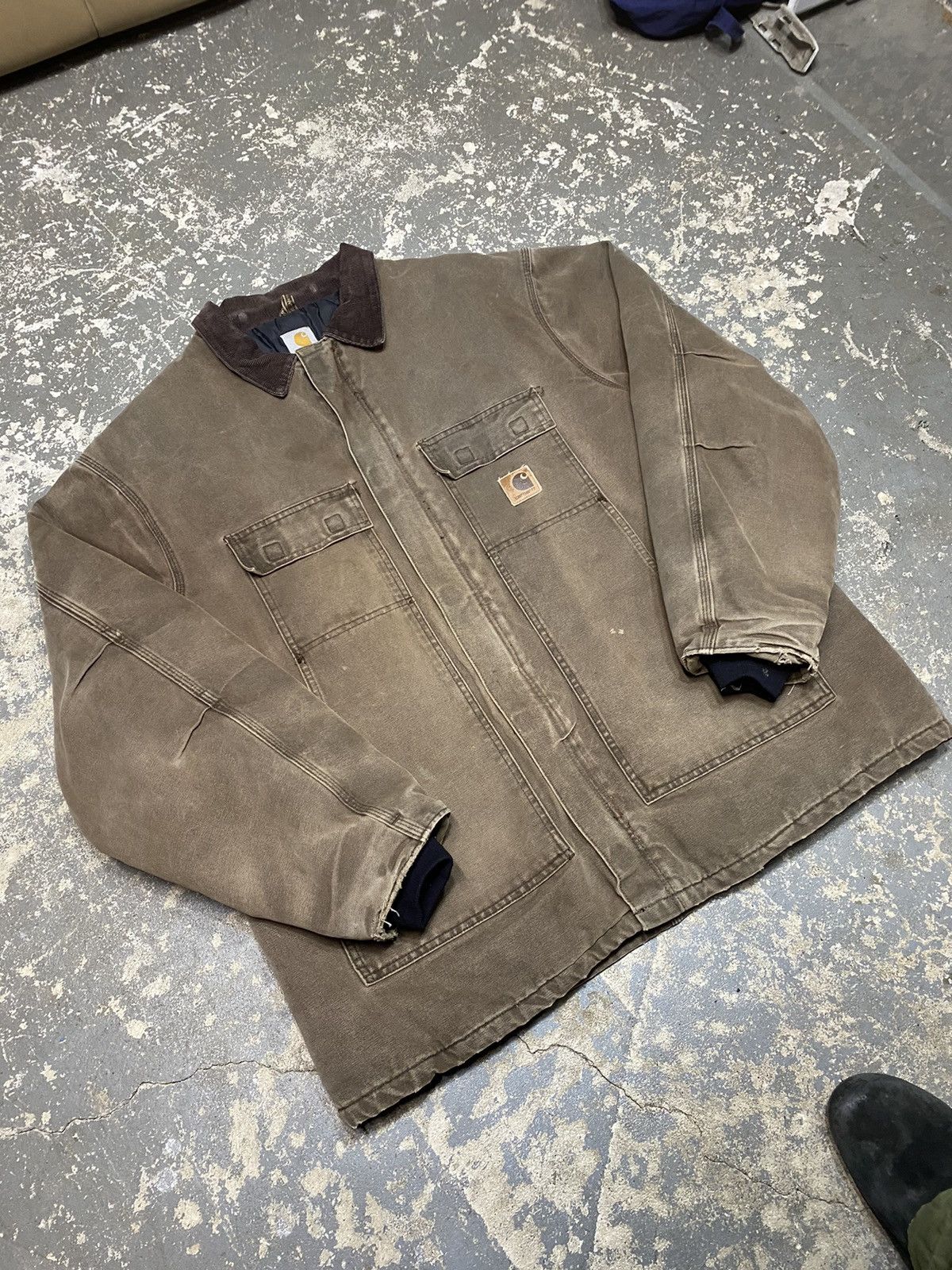 Carhartt × Vintage Vintage Carhartt Arctic Faded Brown Insulated Work Jacket Size US XL / EU 56 / 4 - 8 Thumbnail