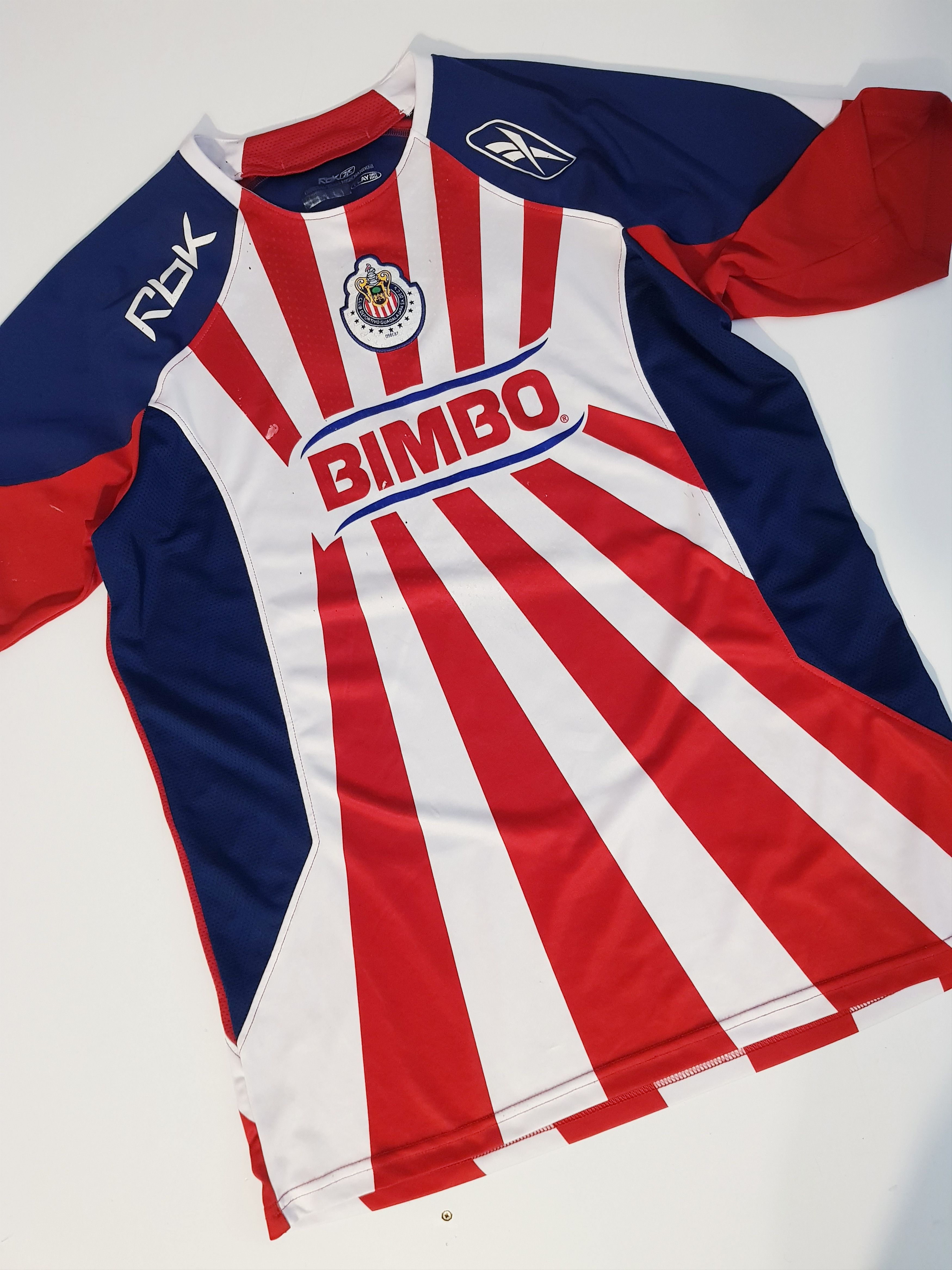 Chivas Guadalajara Reebok 2006 Home Shirt Bimbo Toyota L