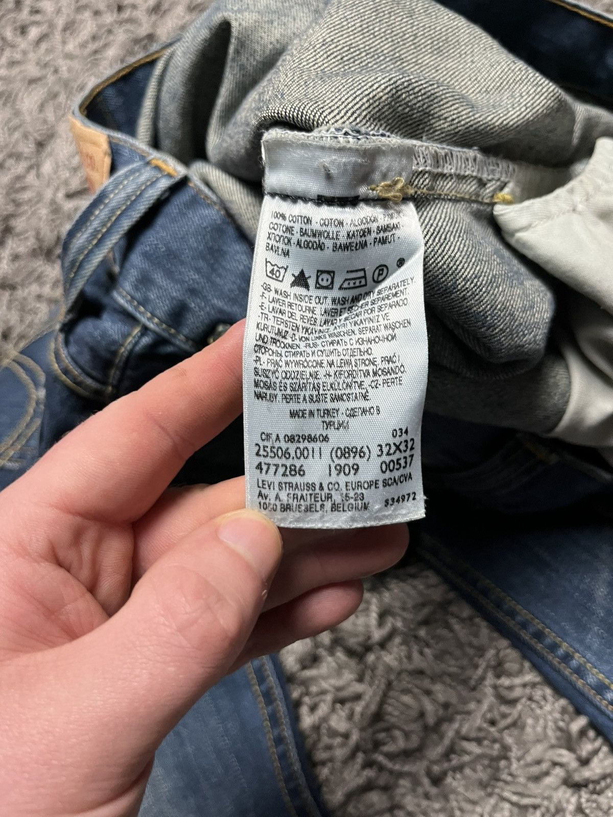 Levi's Levi's Premium Denim w/ Leather Belt Loops & Leather Pocket Size US 32 / EU 48 - 12 Thumbnail