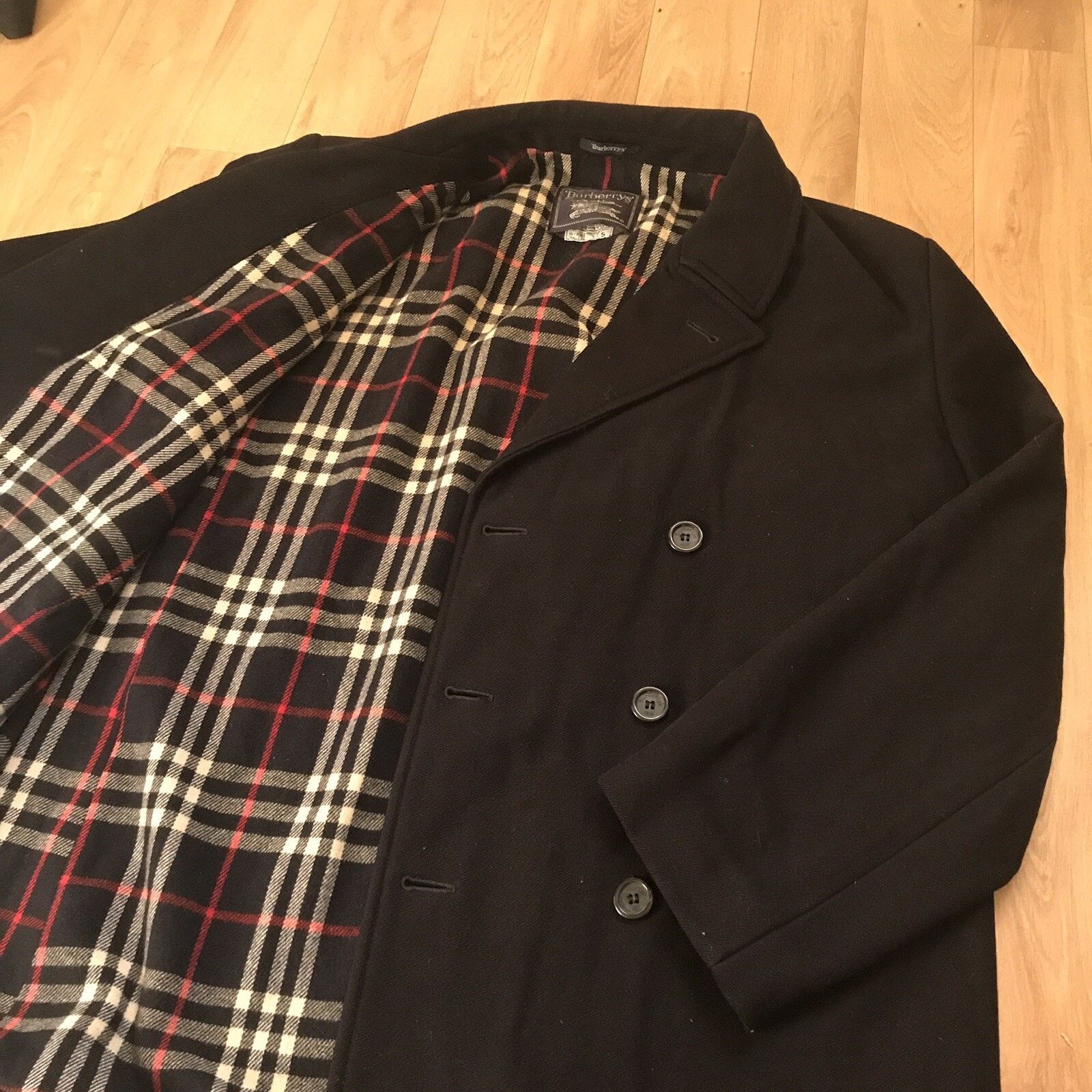 Burberry vintage BURBERRY winter Jacket coat Double Breasted wool Size US XL / EU 56 / 4 - 6 Thumbnail