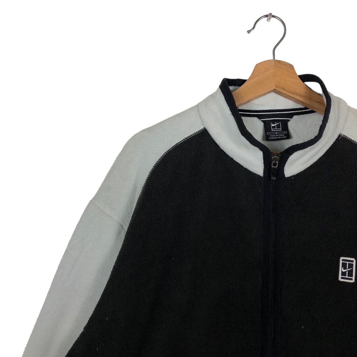 Nike 🔥90’s Vintage Nike Court Fleece Jacket Big Logo Spell Out Size US L / EU 52-54 / 3 - 4 Thumbnail